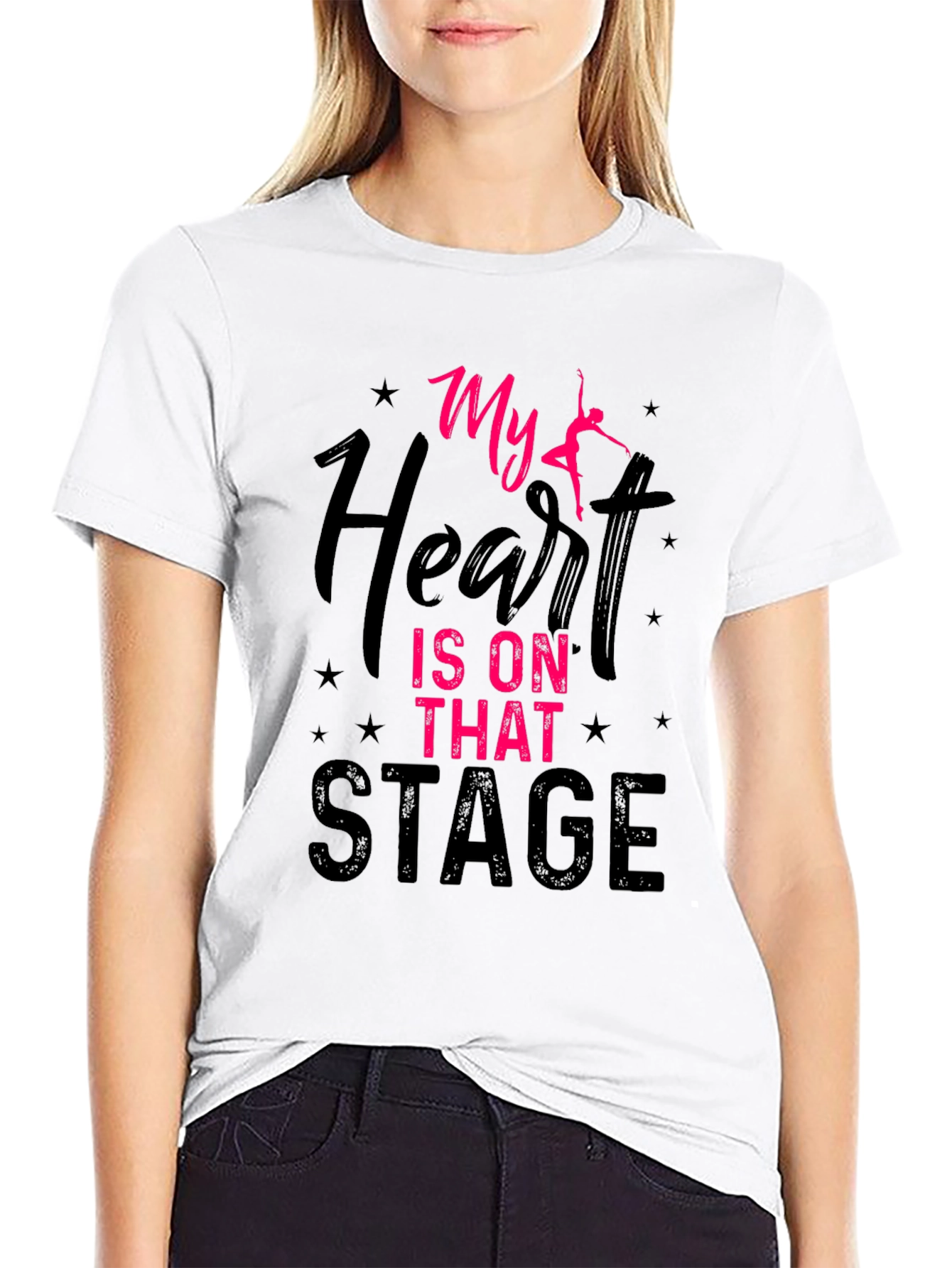 Black My Heart is on That Stage T-Shirt - Dance Lover Tee view 9