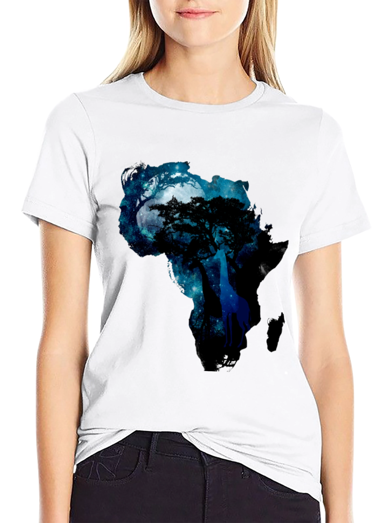 Black Africa Night Sky Graphic Tee - Mens view 9