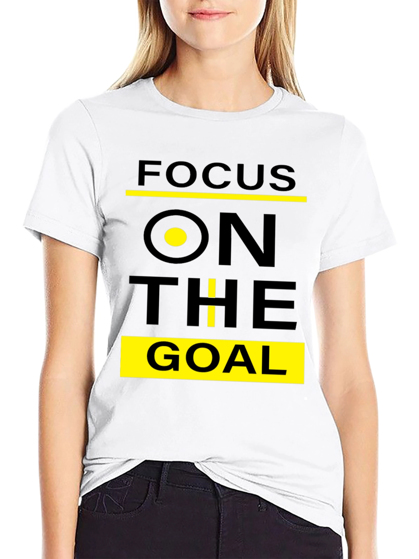 Black Focus On The Goal Black T-Shirt view 9