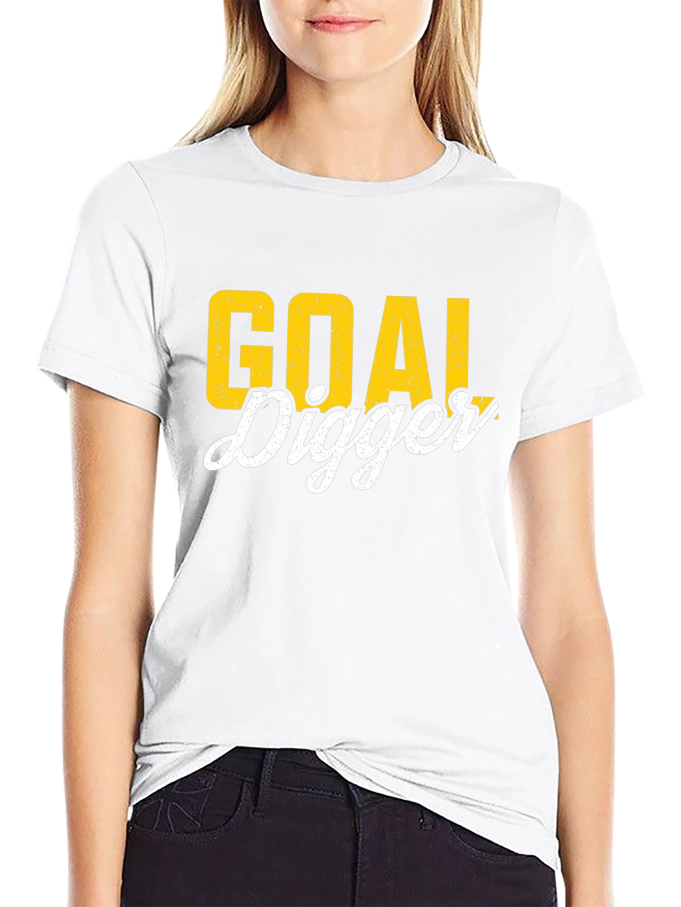 Black Goal Digger Graphic Tee - Black view 9