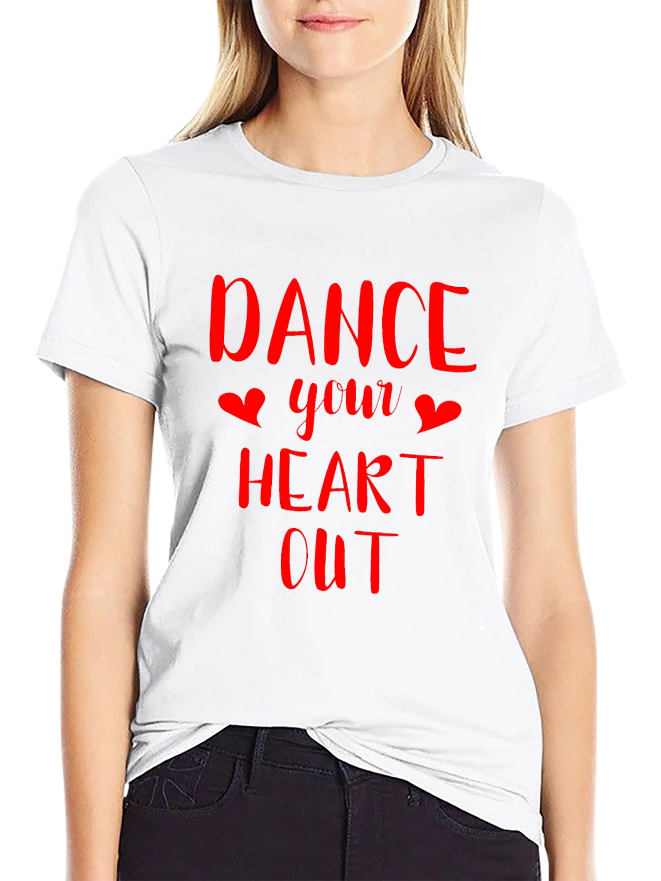 Black Dance Your Heart Out Graphic T-Shirt view 9
