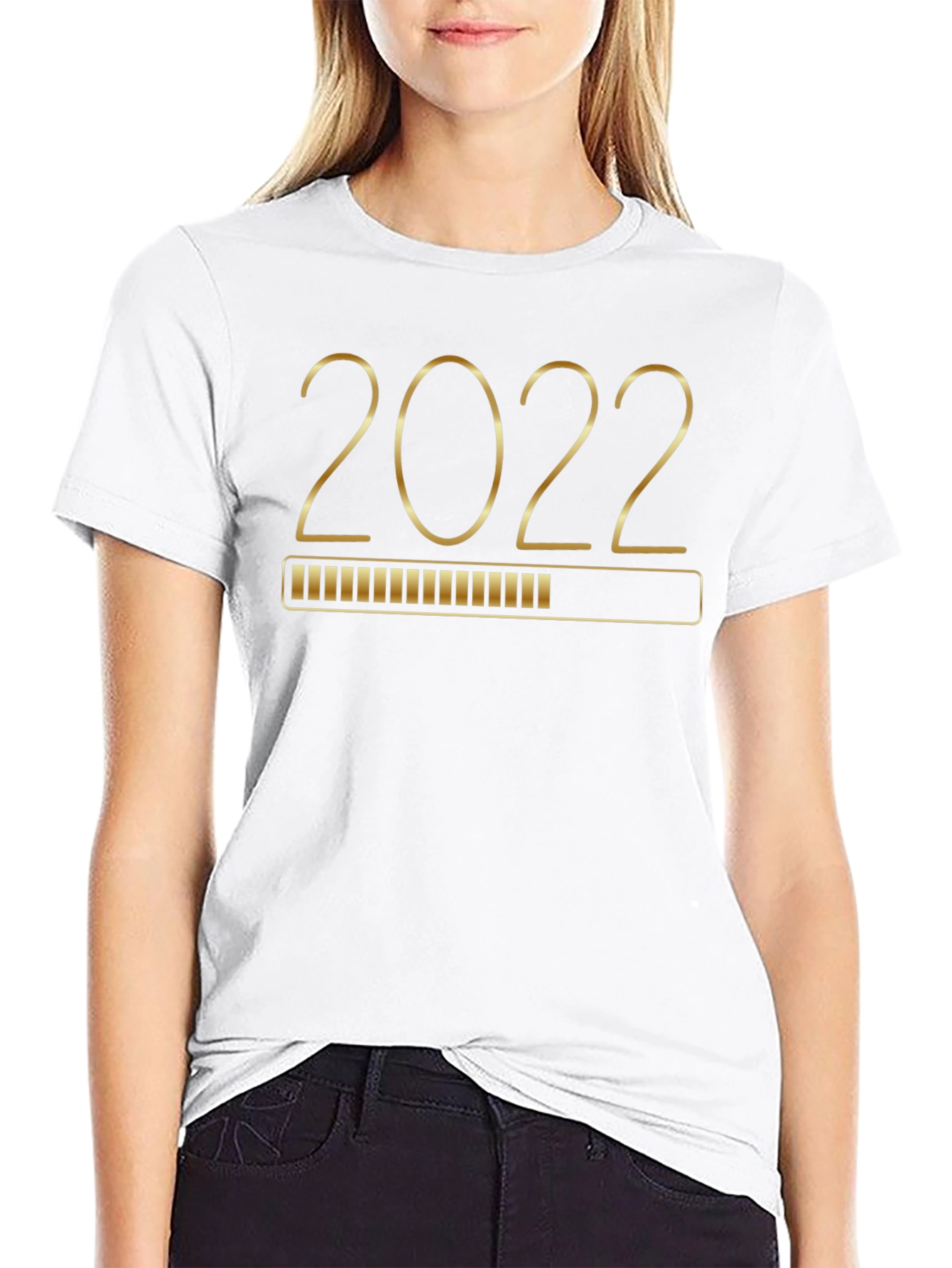 Black 2022 Loading Black Graphic T-Shirt view 9