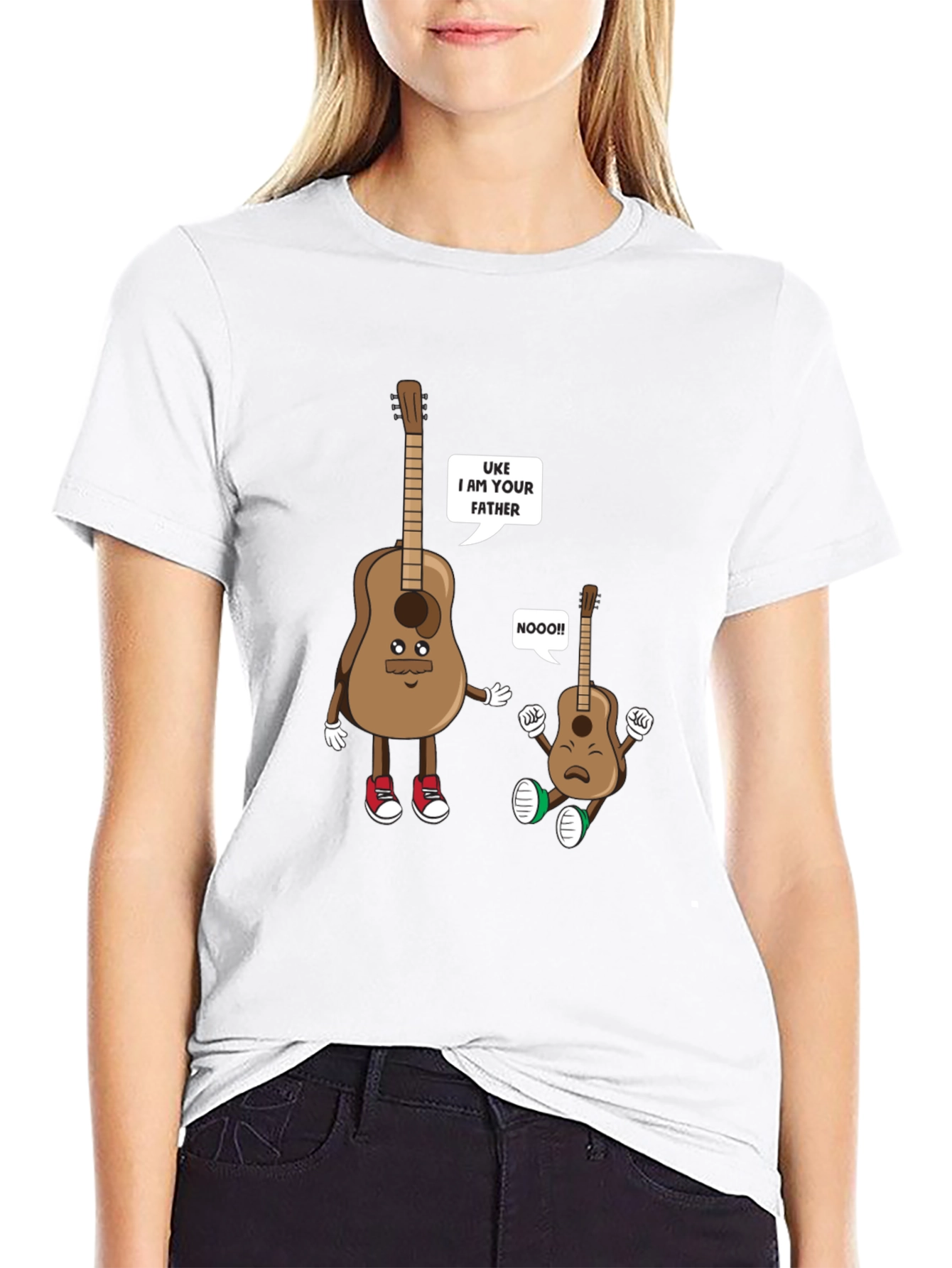 Black Uke I am Your Father T-Shirt Funny Guitar Music Tee view 9