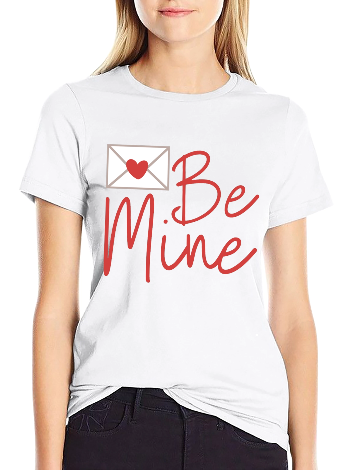 Black Be Mine Valentine's Day Graphic Tee view 9