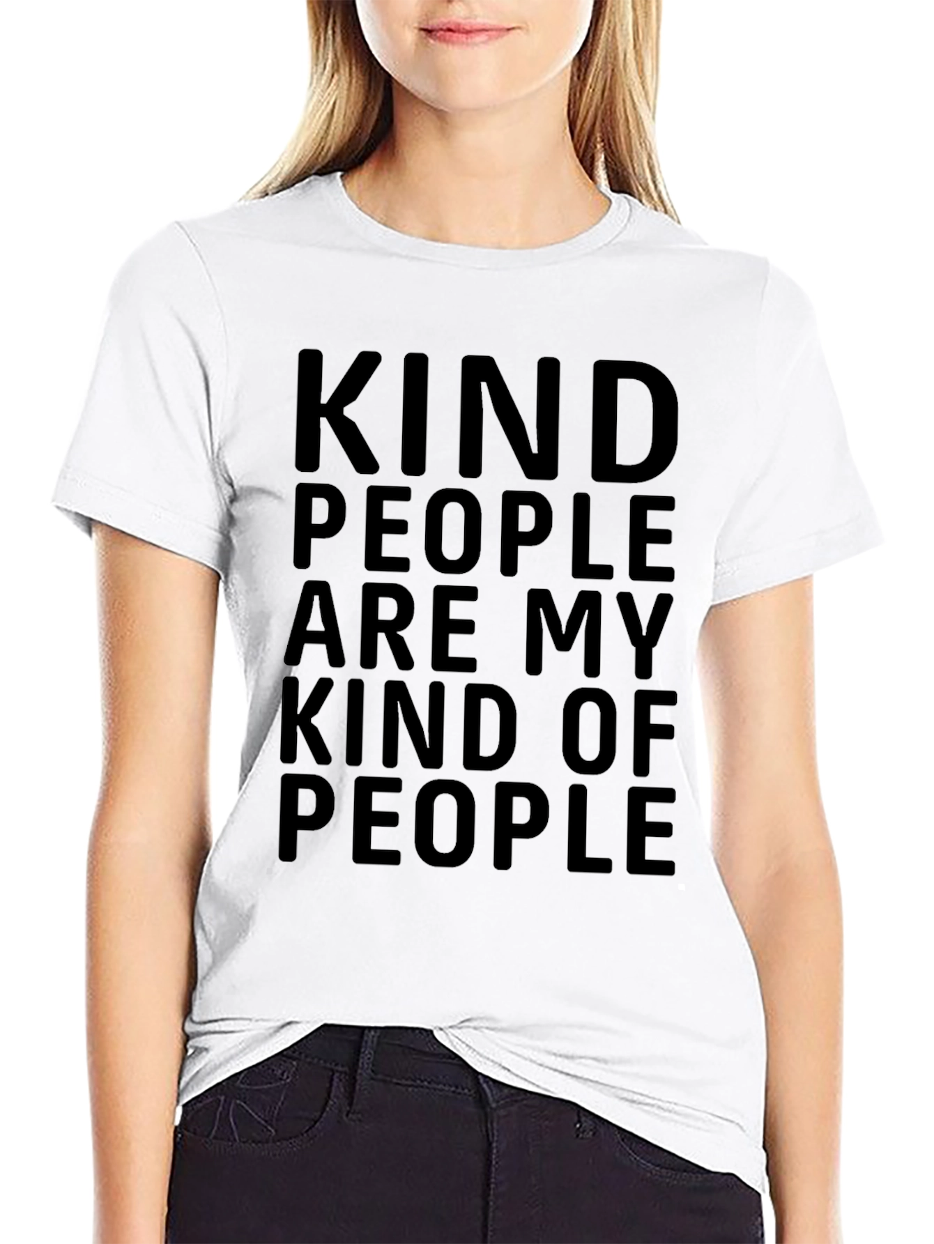 Black Kind People T-Shirt - Motivational Tee view 9