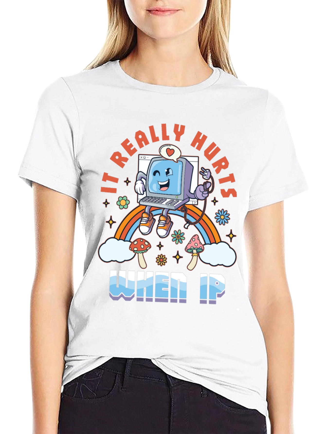It Really Hurts When IP Retro Graphic Tee - 9