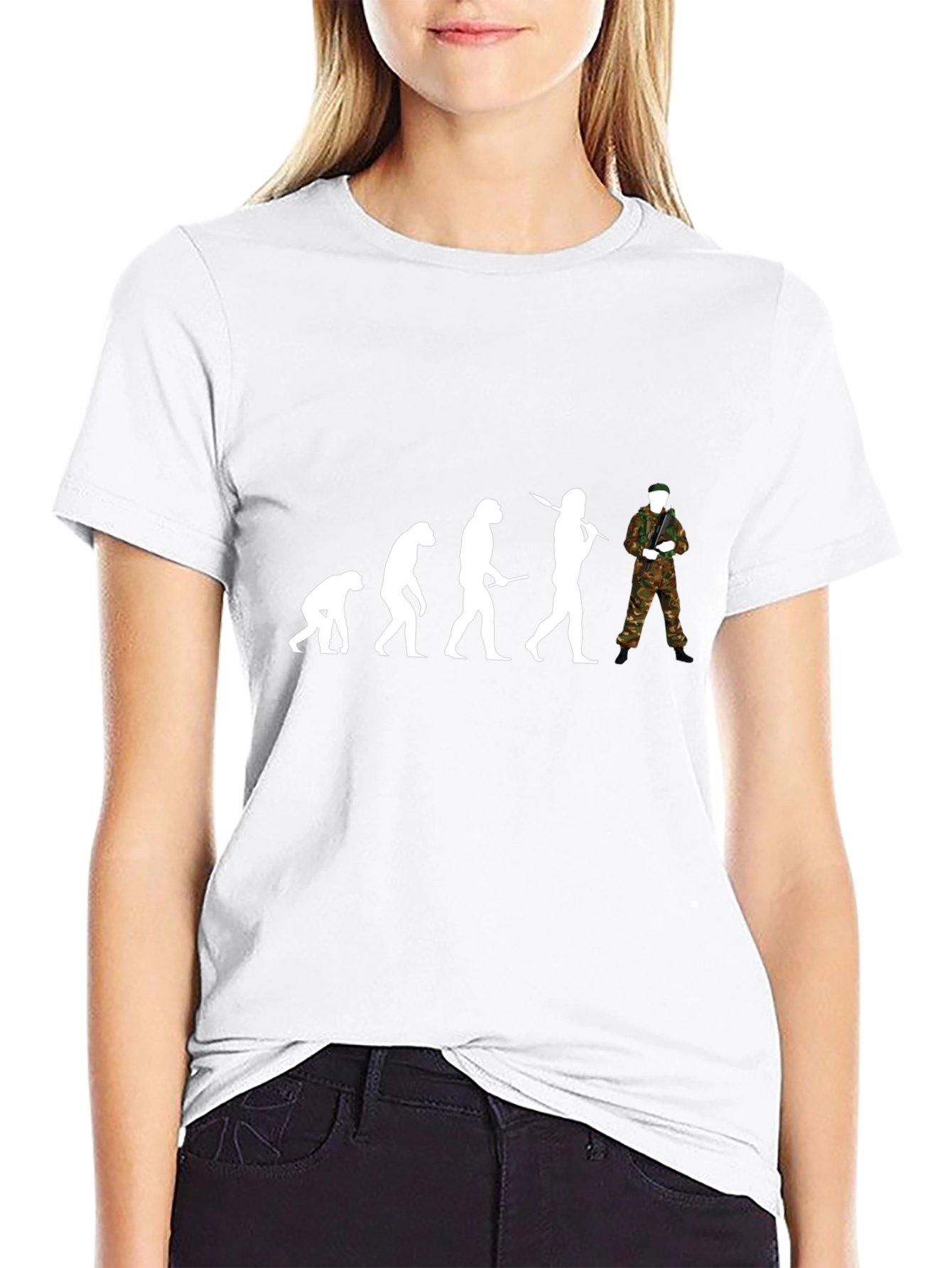Black Evolution of Soldier Black T-Shirt view 9