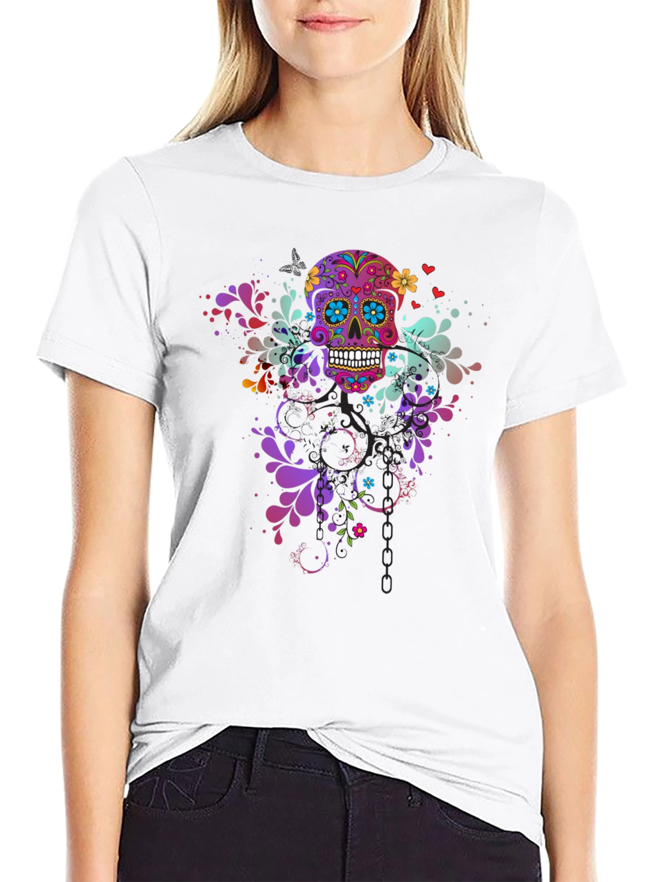 Black Skull Art T-Shirt - Stylish & Unique Design view 9