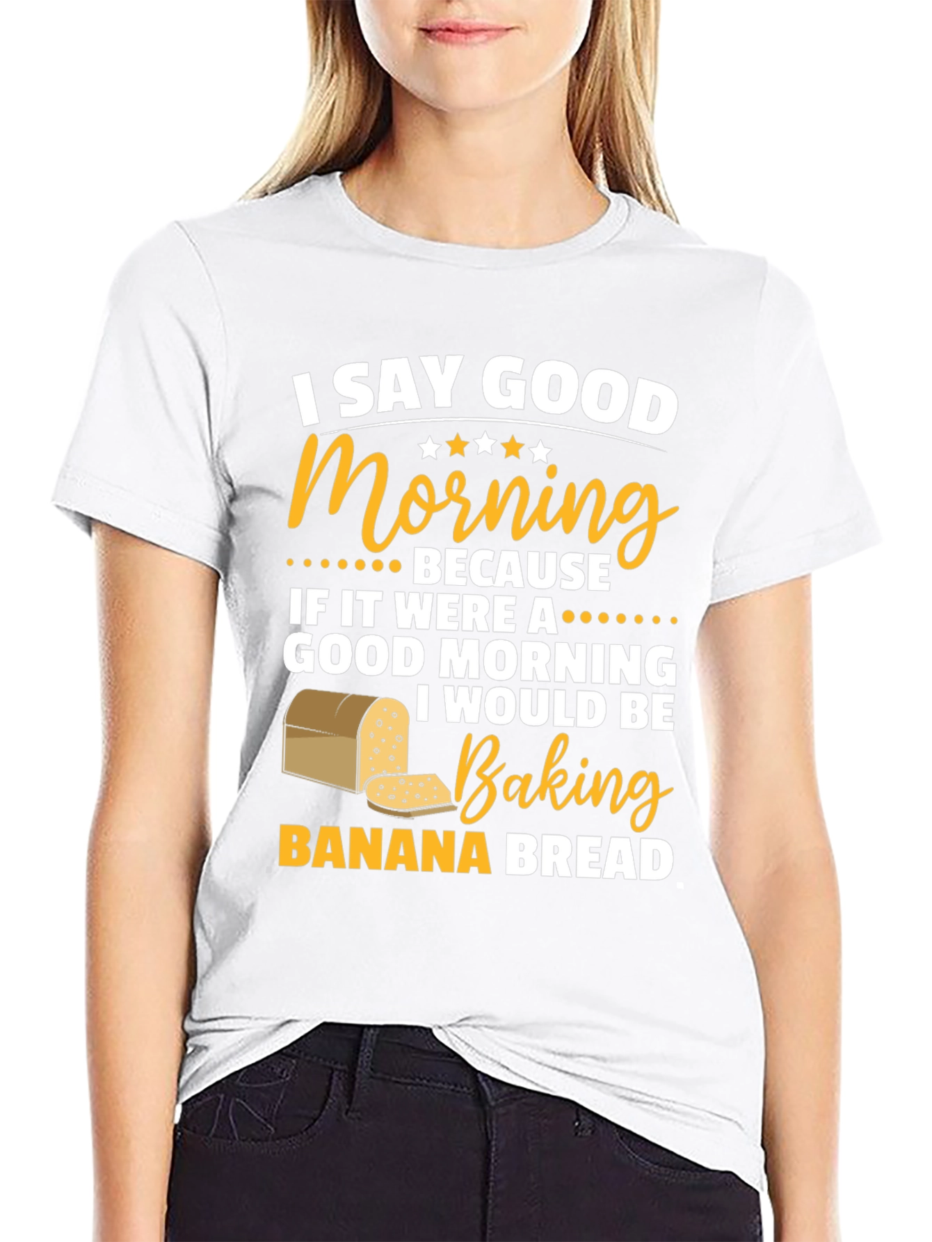 Black Good Morning Banana Bread T-Shirt view 9