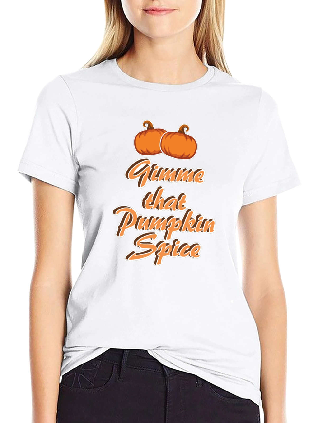 Black Gimme That Pumpkin Spice T-Shirt - Fall Apparel view 9