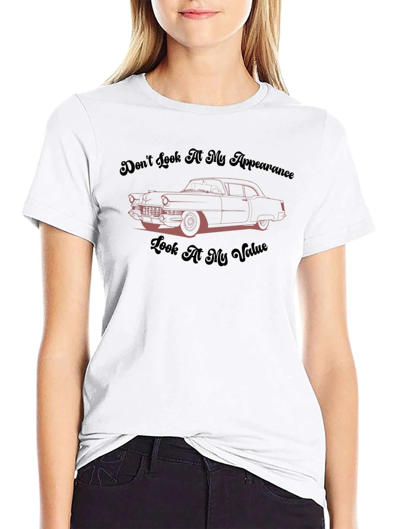 Black Classic Car T-Shirt: Don't Look At My Appearance view 9