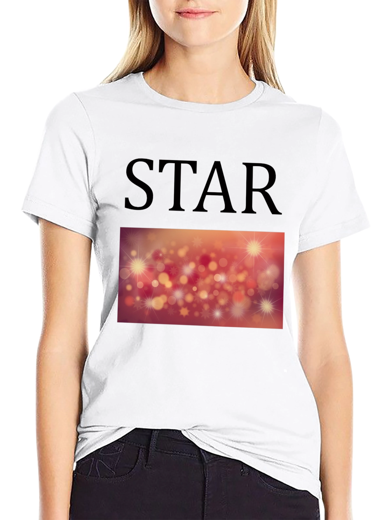 Black Starry Night Black T-Shirt view 9