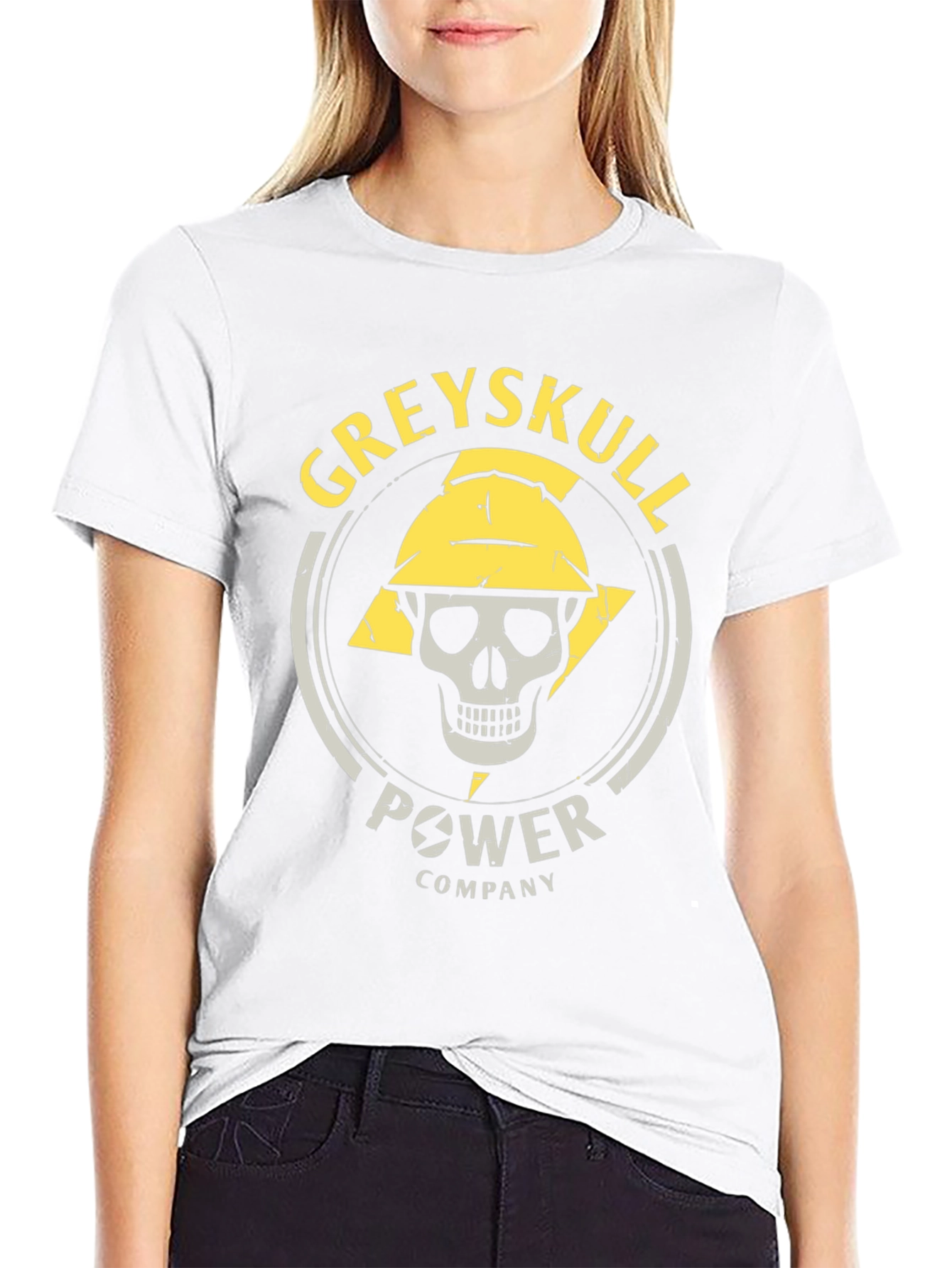 Black Greyskull Power Company Graphic Tee view 9