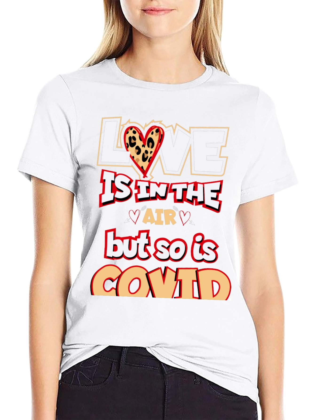 Black Love is in the Air COVID T-Shirt view 9
