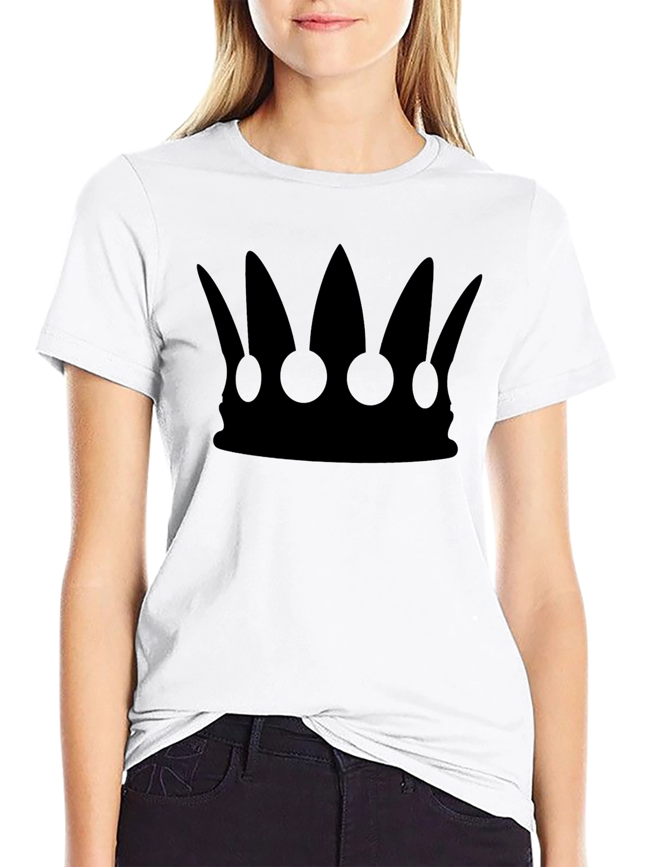 Black Crown Graphic Tee - Black view 9