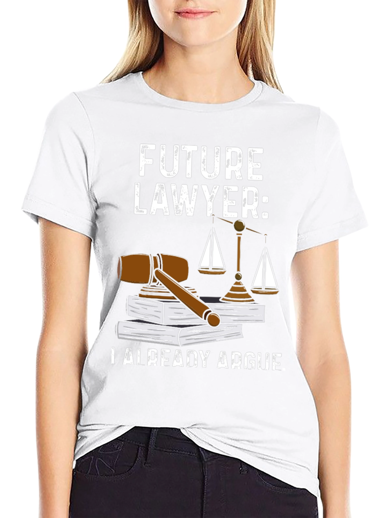 Black Future Lawyer T-Shirt - Law School Gift view 9