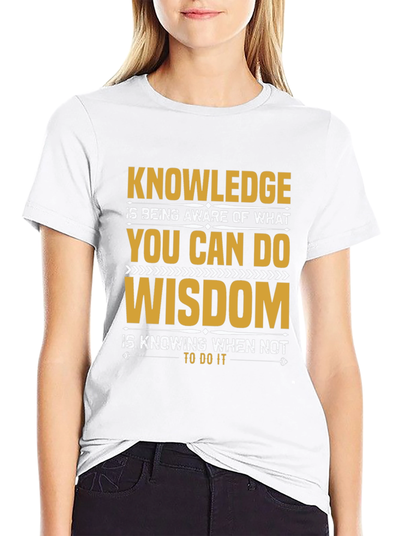 Black Knowledge Wisdom Graphic Tee view 9