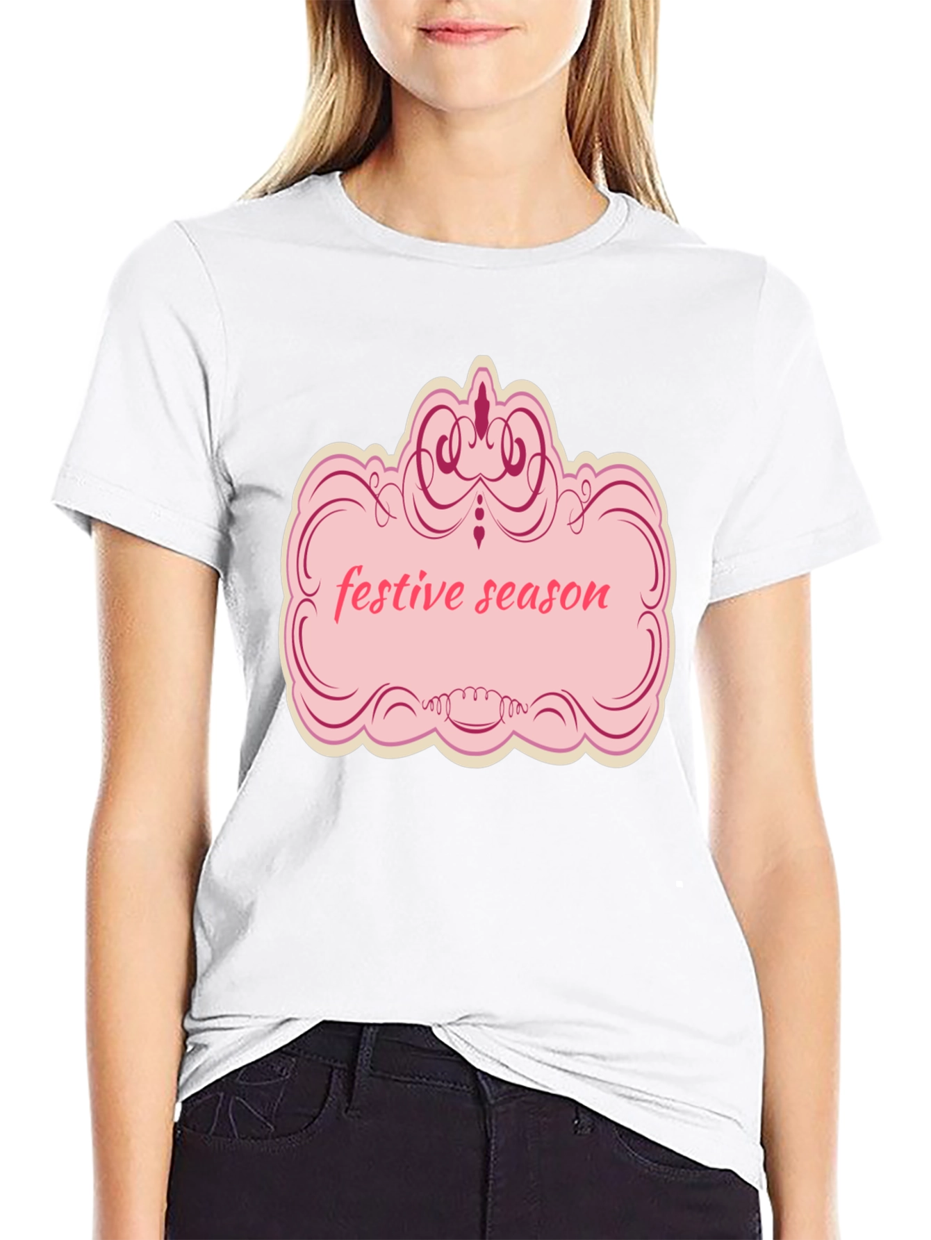 Black Festive Season T-Shirt view 9