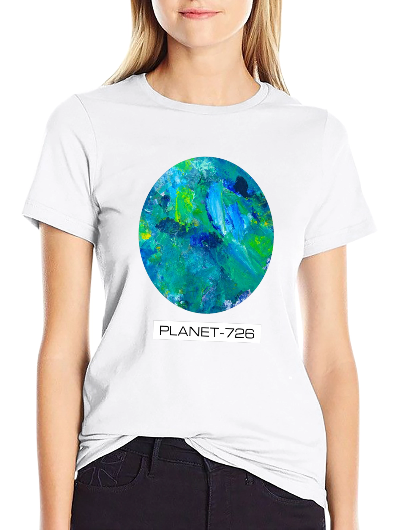 Black Planet-726 Graphic Tee - Unique Artistic Design view 9