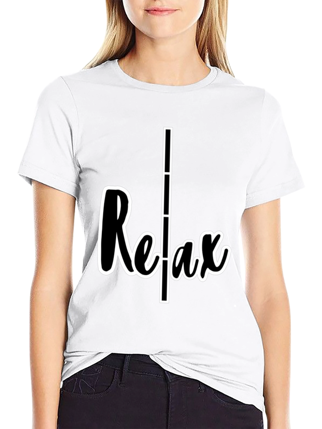 Black Relax Graphic T-Shirt - Casual Comfort view 9