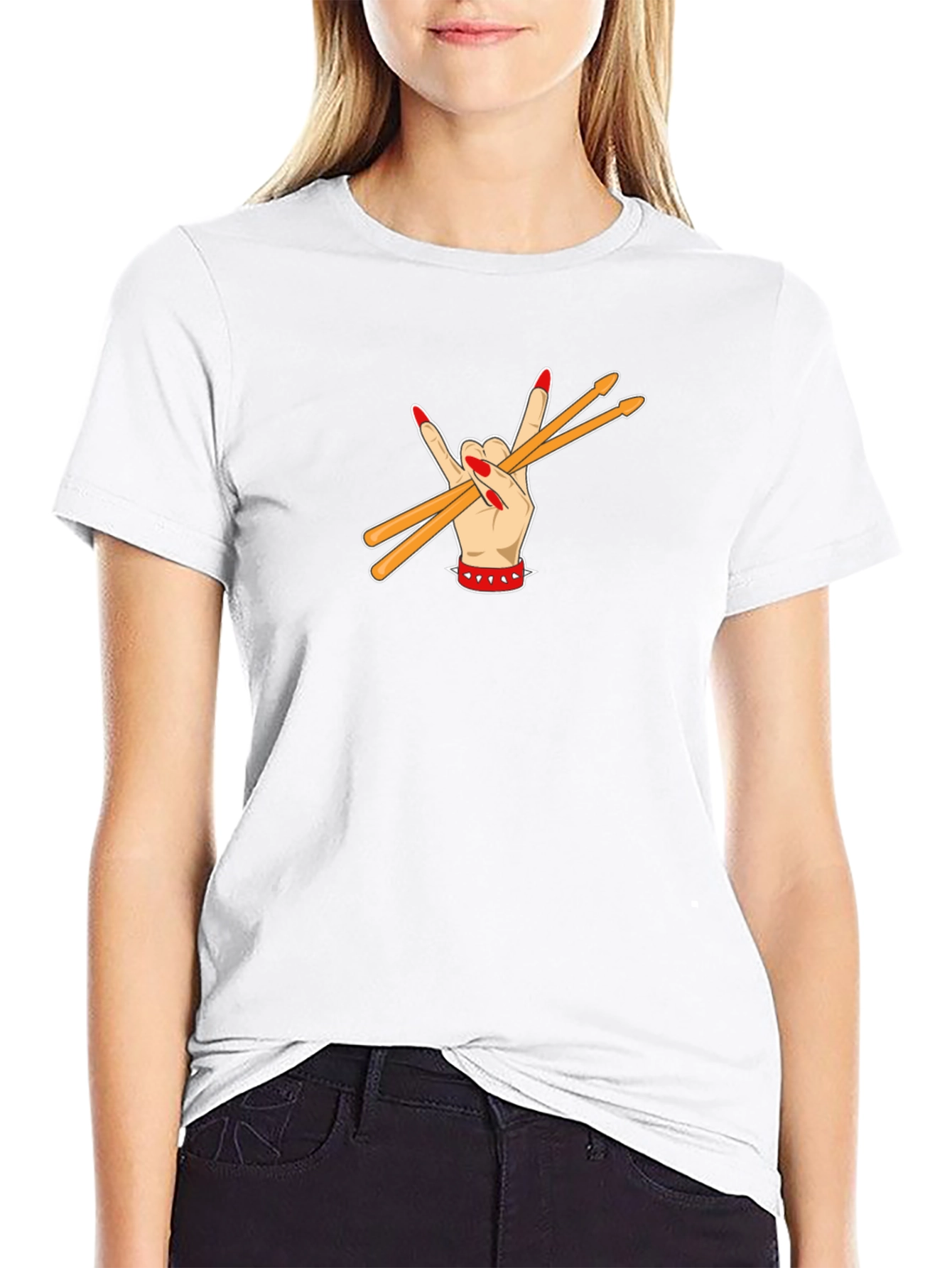 Rock Hand Drumsticks T-Shirt - 9