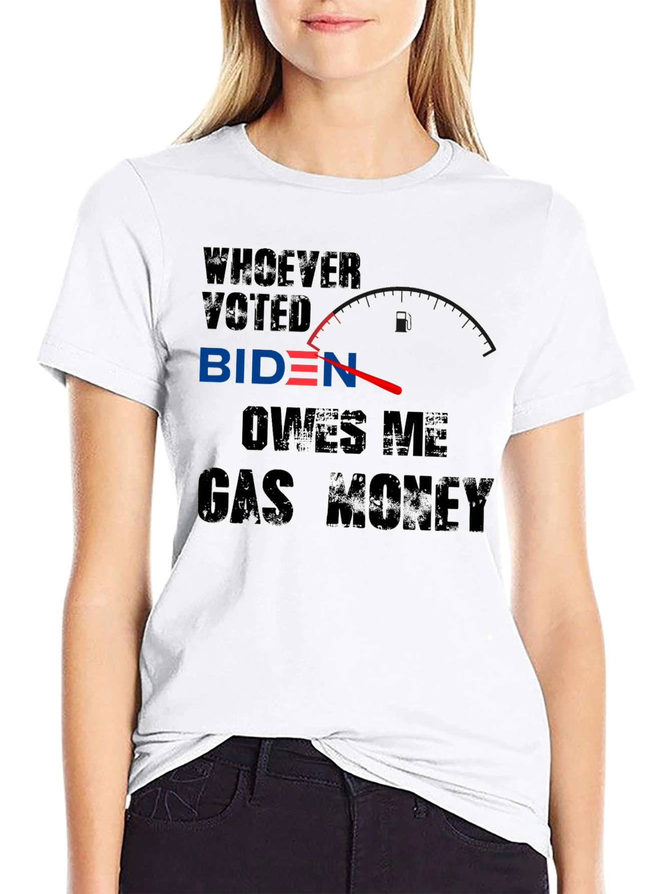 Black Biden Gas Money T-Shirt view 9