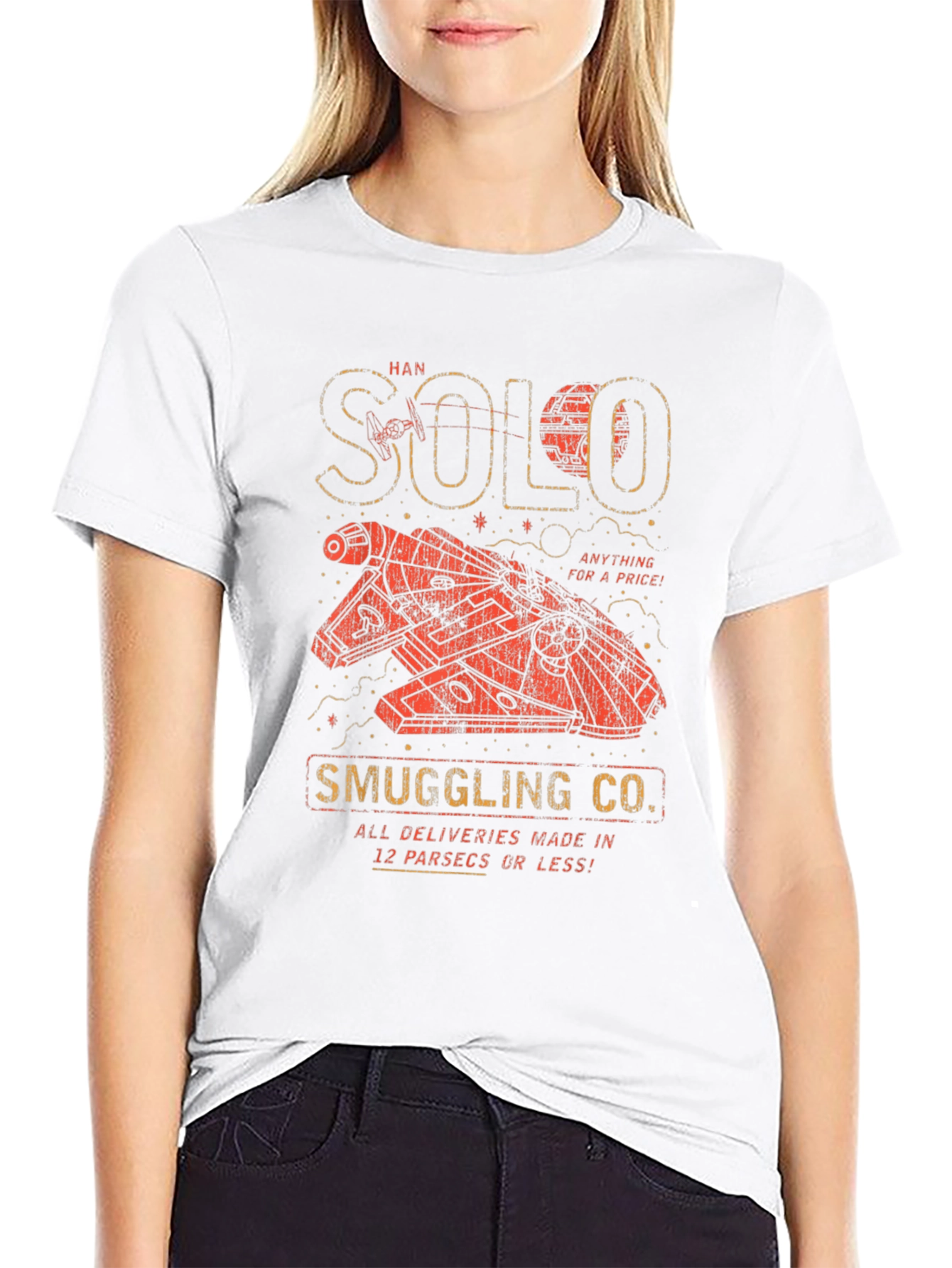 Black Han Solo Smuggling Co. T-Shirt view 9
