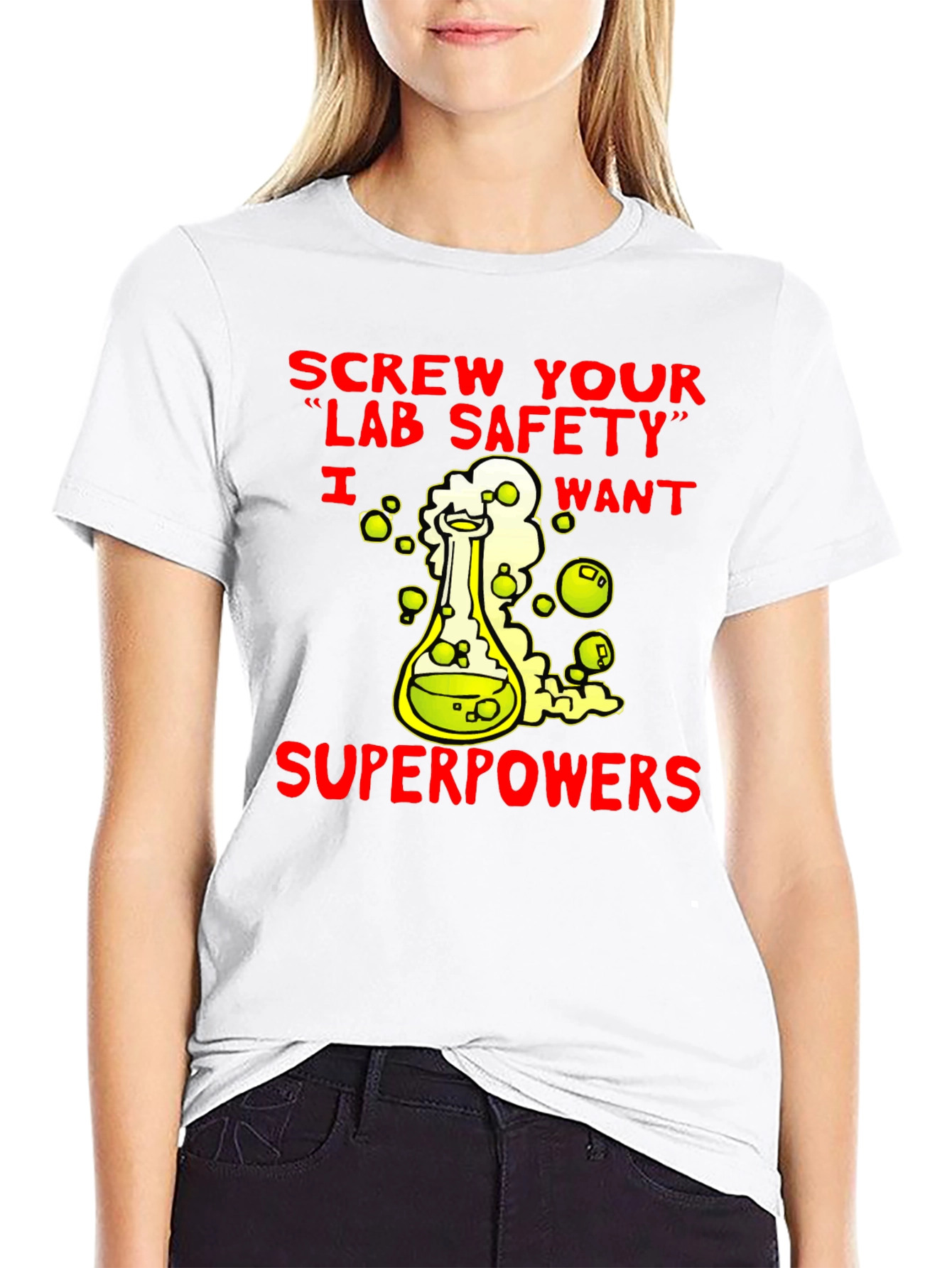 Black Lab Safety Superpowers T-Shirt view 9