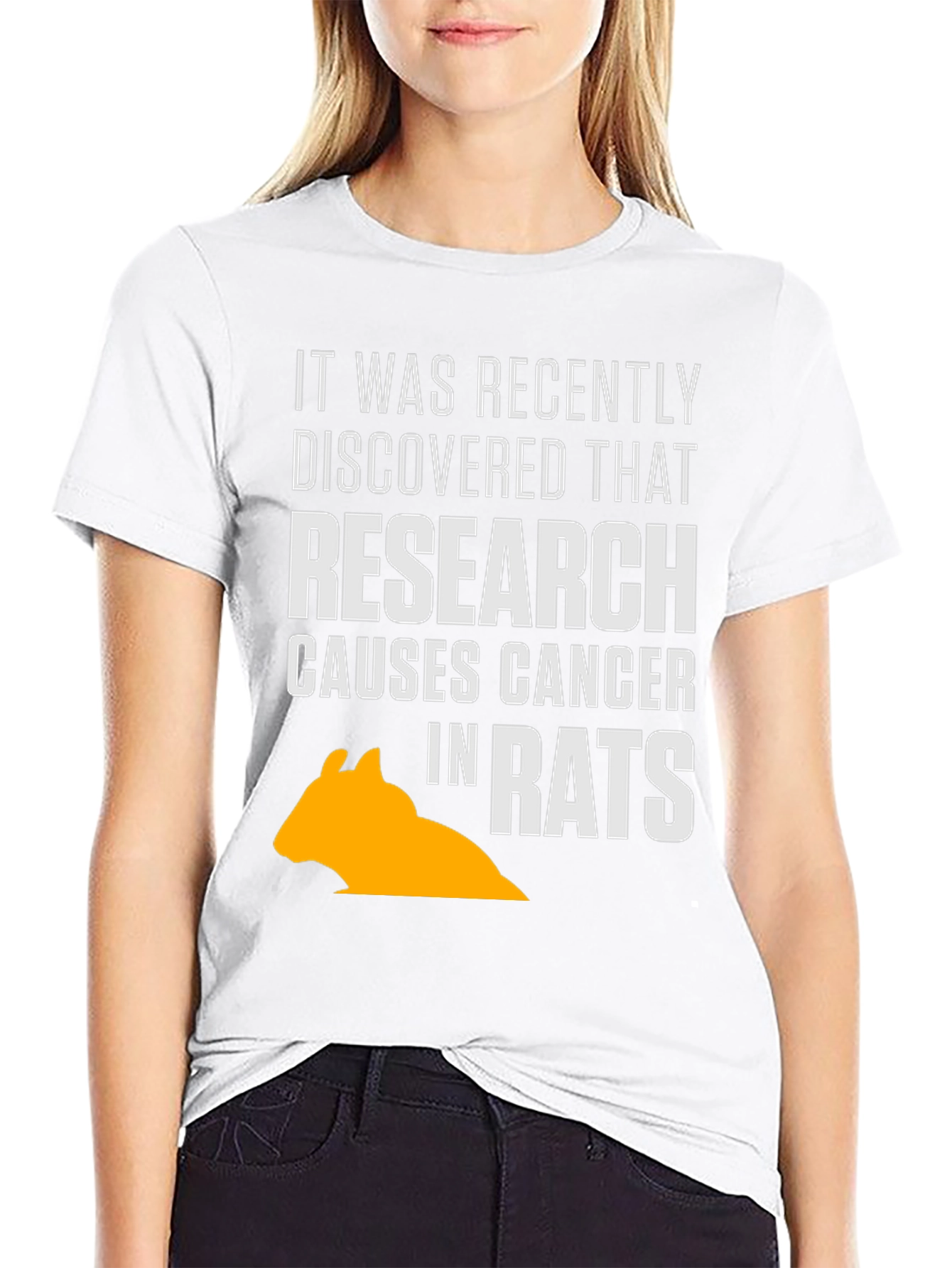 Black Research Causes Cancer in Rats T-Shirt view 9