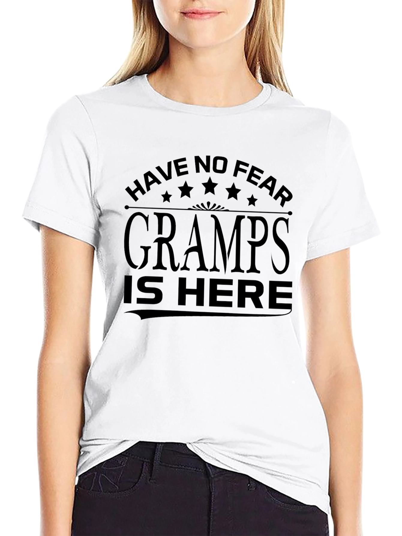 Black Gramps Is Here Black T-Shirt view 9