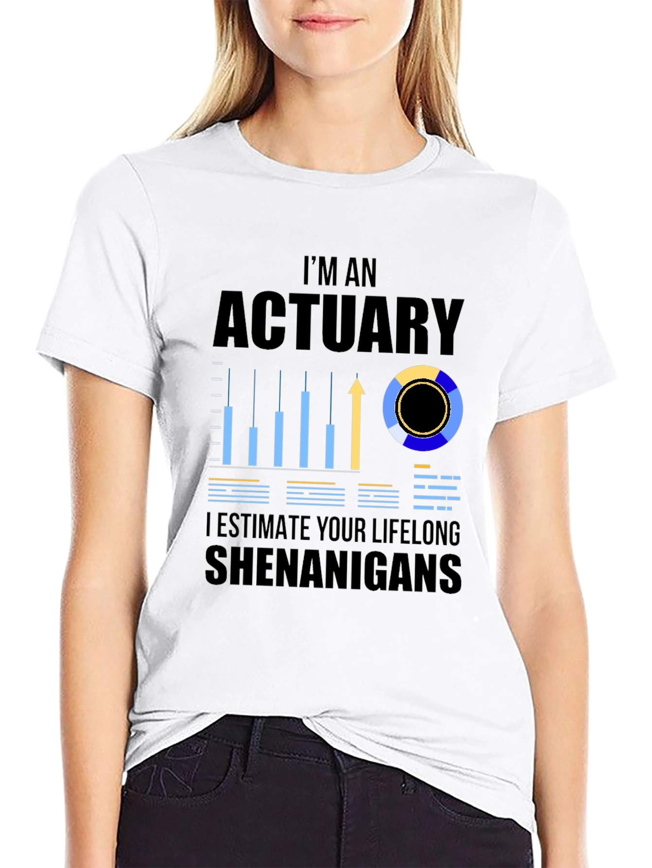Black Actuary Shenanigans T-Shirt view 9