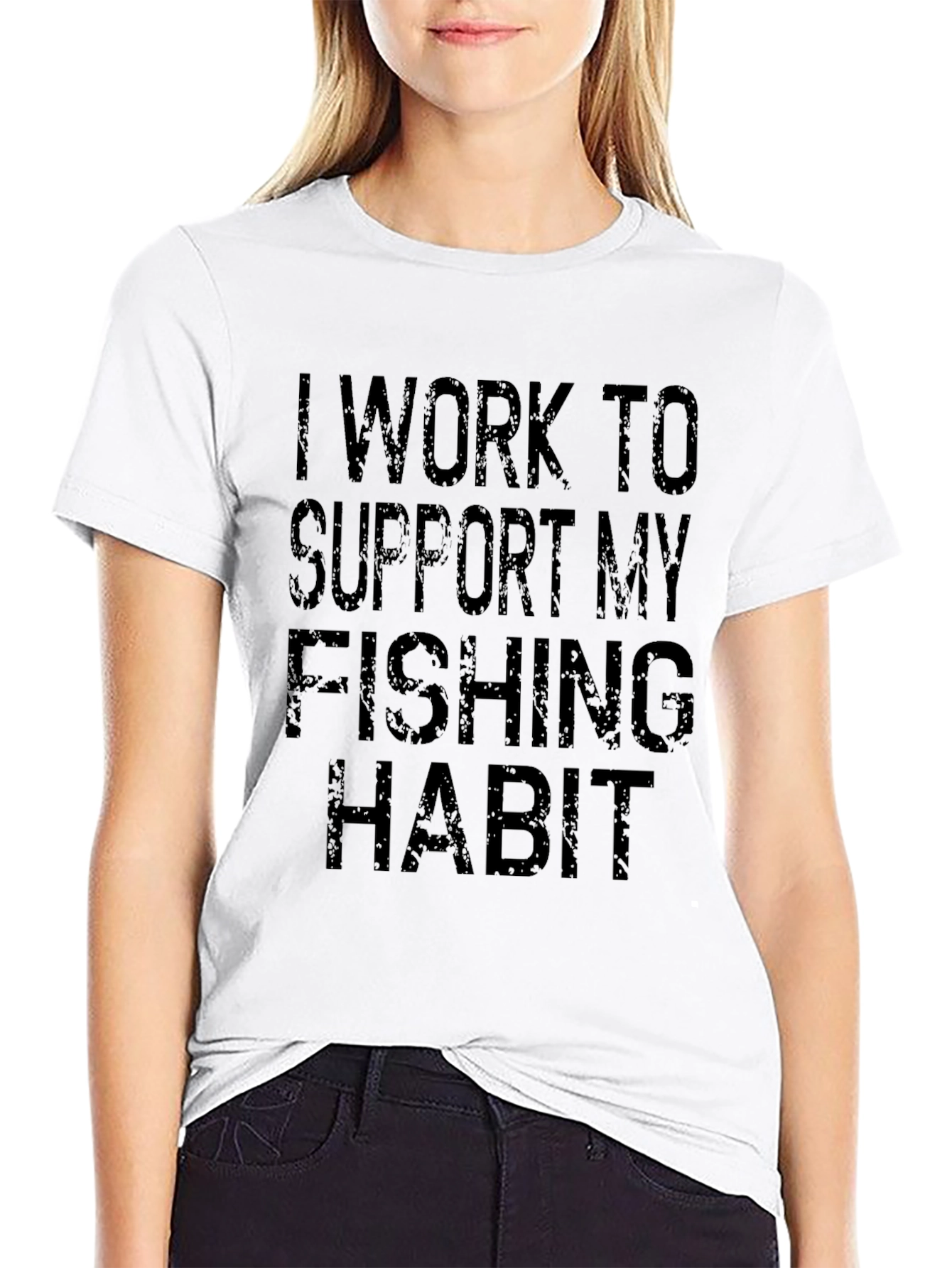 Fishing Habit Black T-Shirt - 9