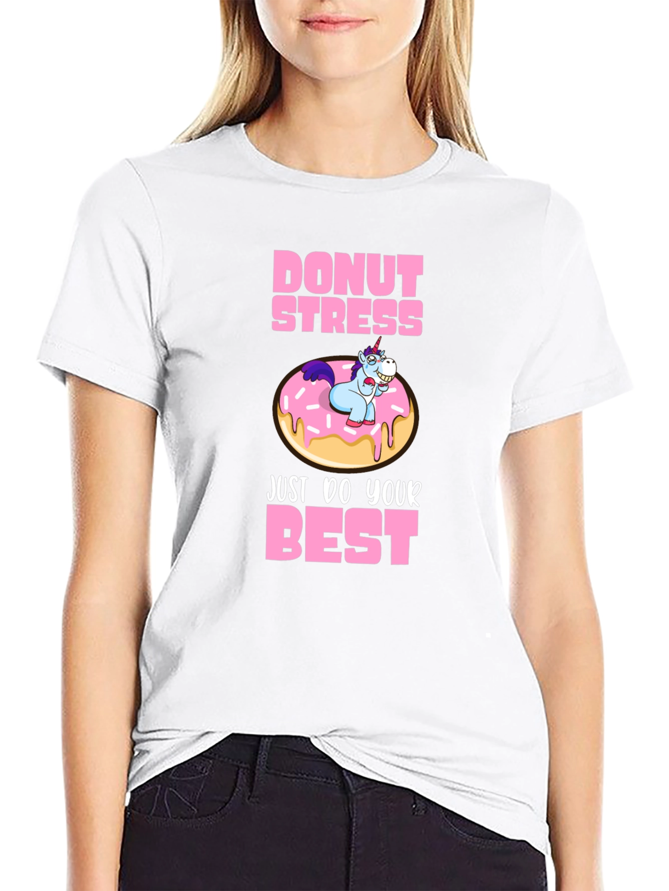 Black Donut Stress T-Shirt view 9