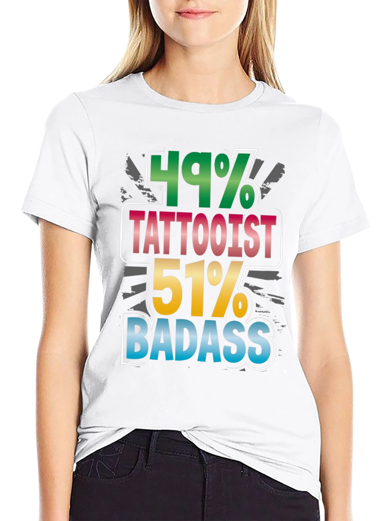 Black Funny Tattoo Artist Badass Graphic Tee view 9