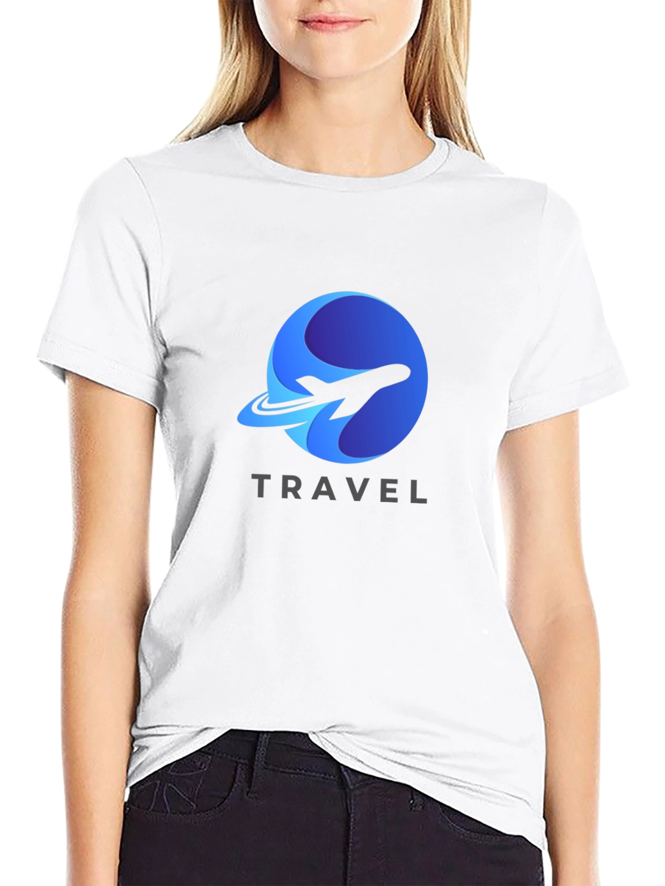Black Travel Adventure Black T-Shirt view 9