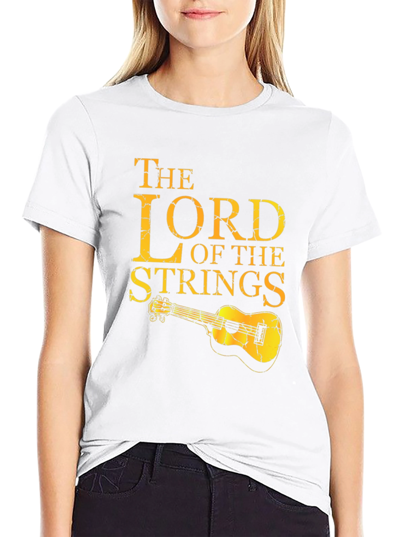 Black Lord of the Strings Graphic Tee view 9