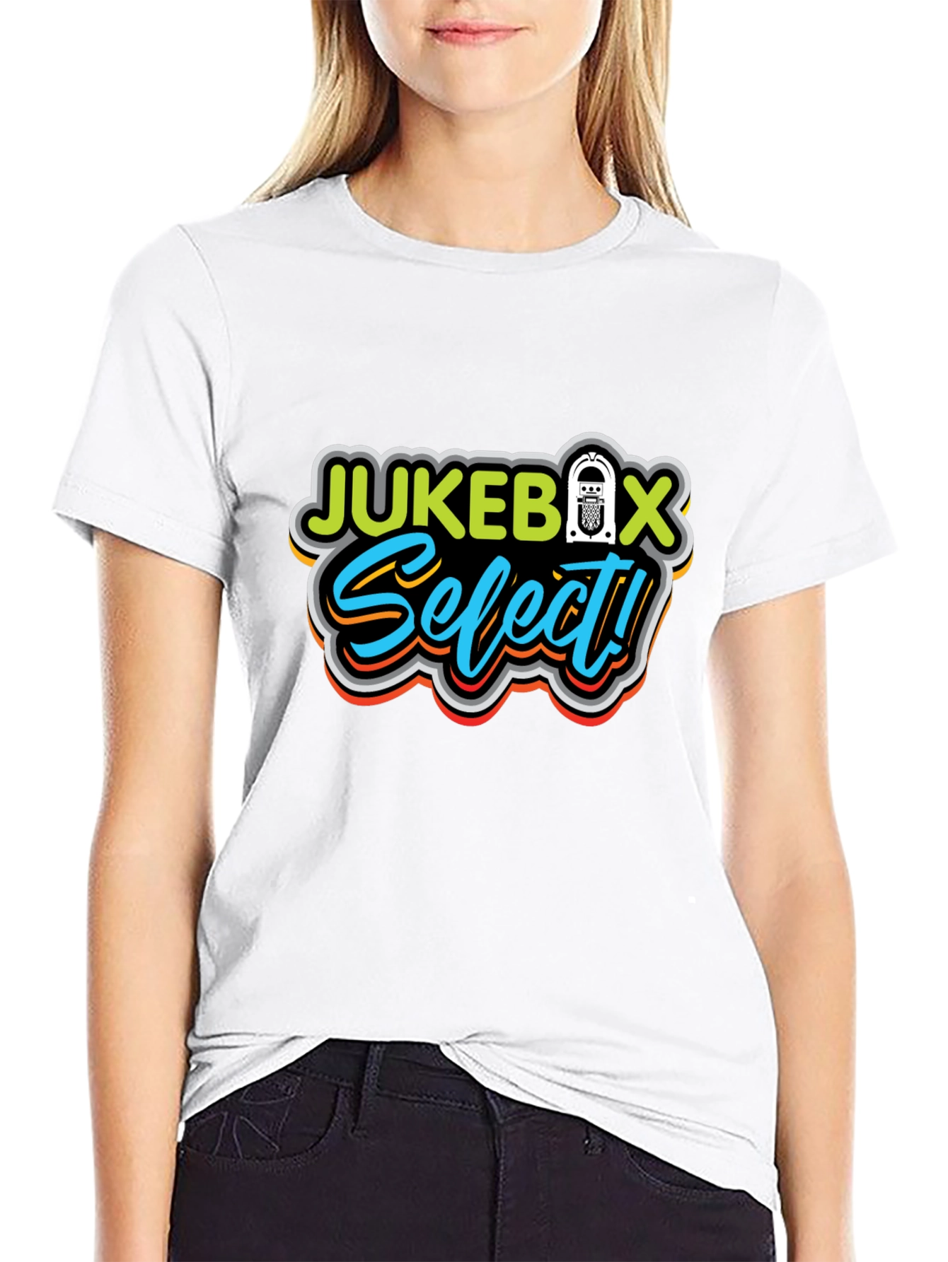 Black Jukebox Select Graphic Tee view 9