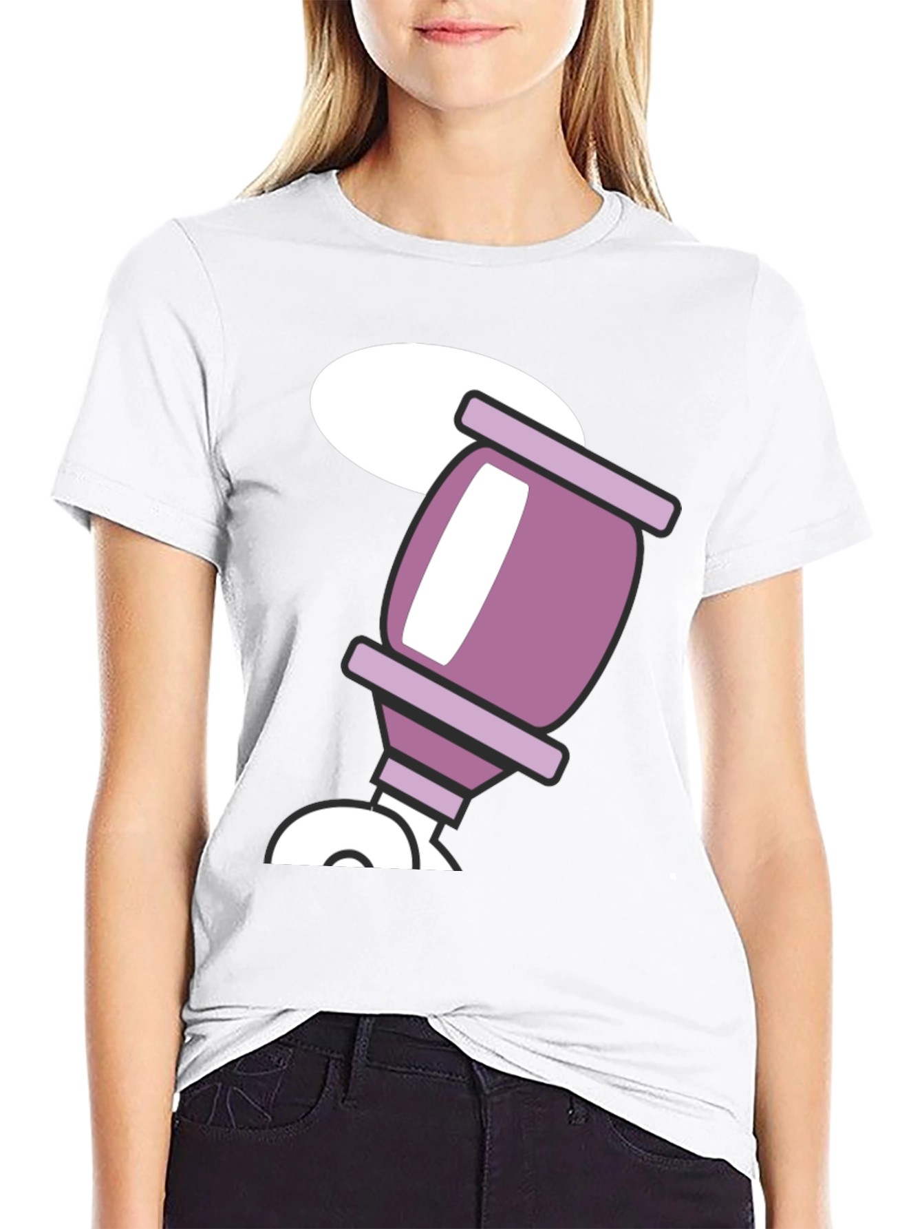 Black Retro Cartoon Drink Black T-Shirt view 9