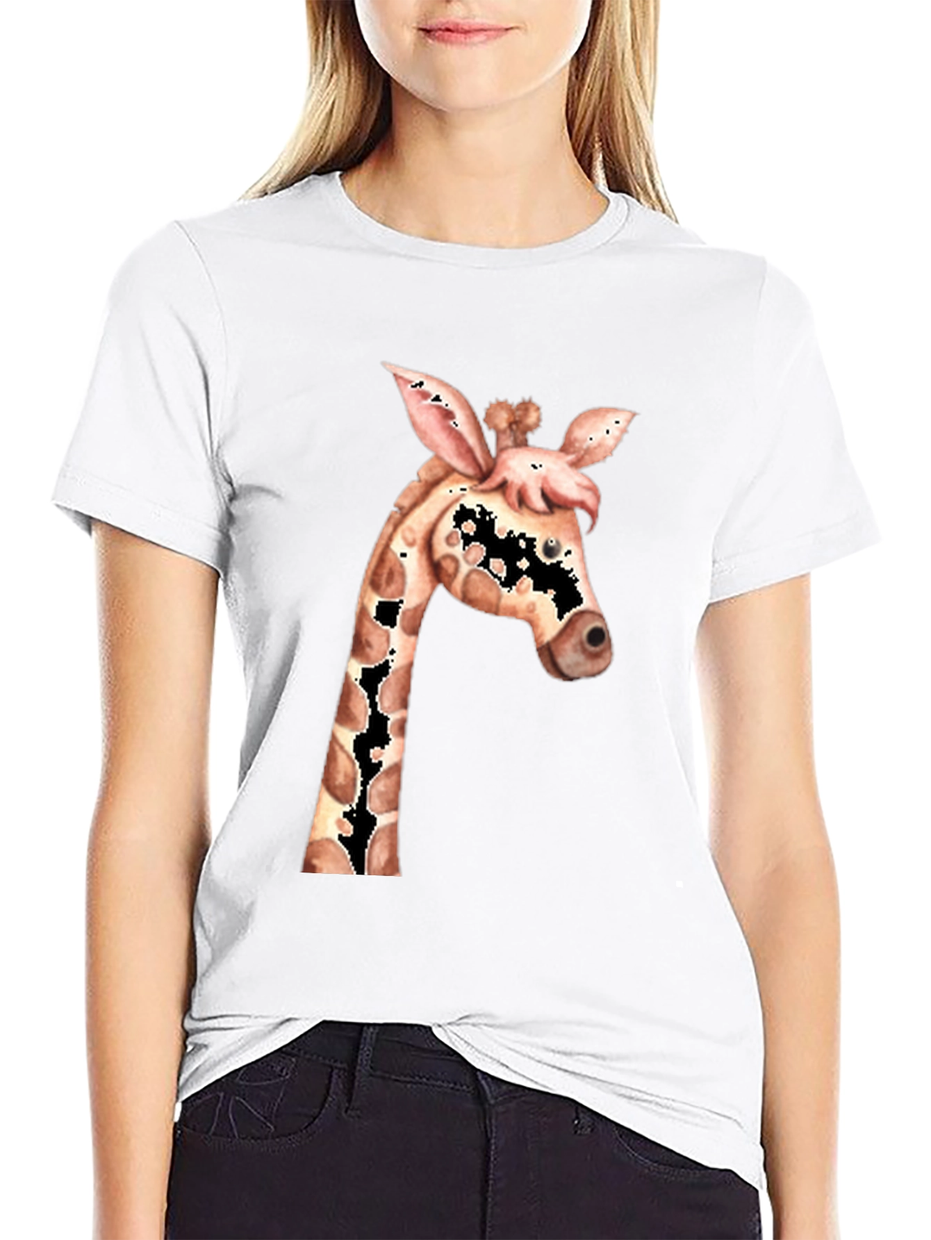 Black Giraffe Graphic Tee view 9
