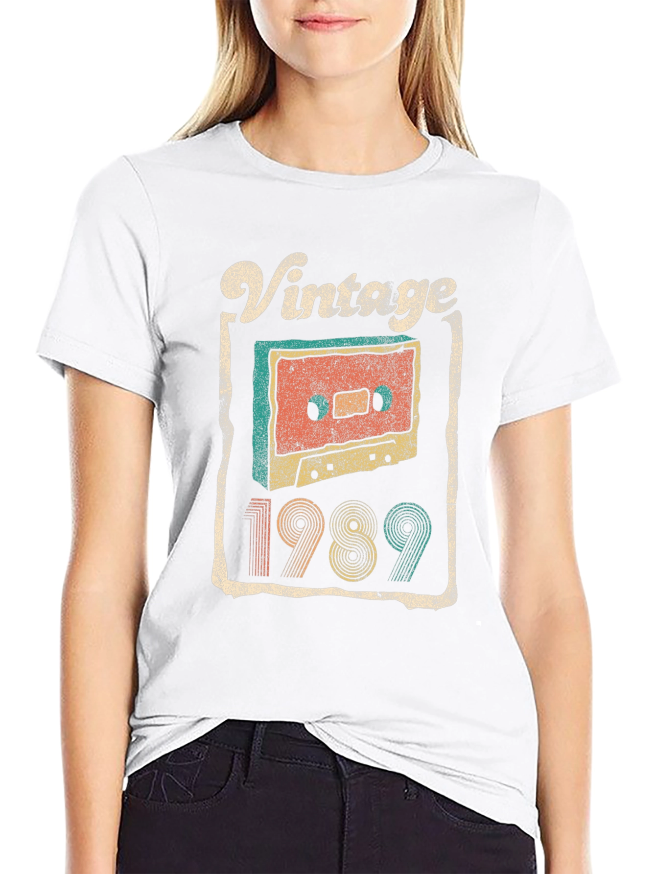 Black Vintage 1989 Cassette Tape T-Shirt view 9