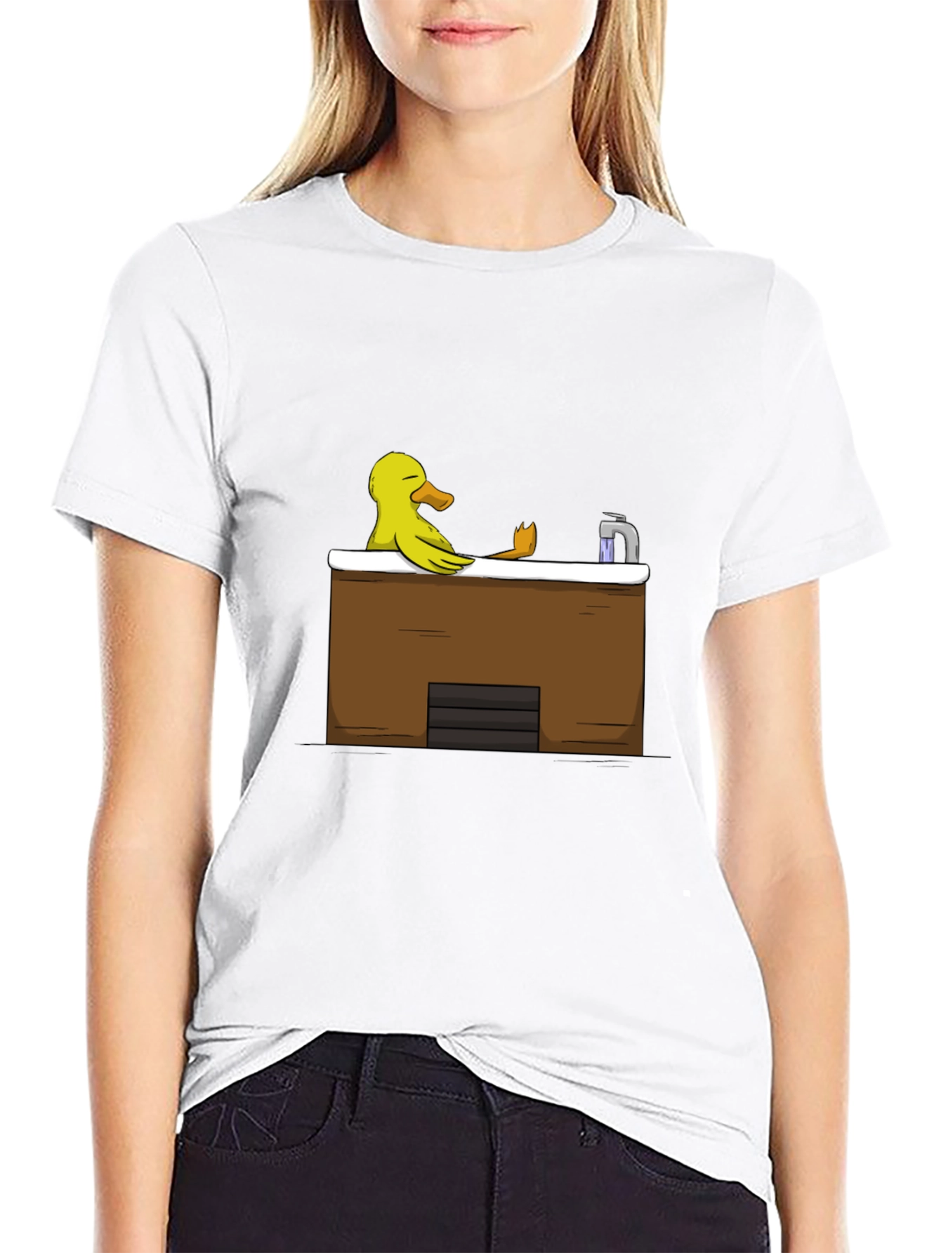 Black Duck in Tub Black T-Shirt view 9