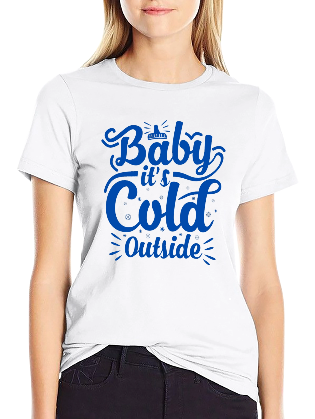 Black Baby It's Cold Outside T-Shirt view 9