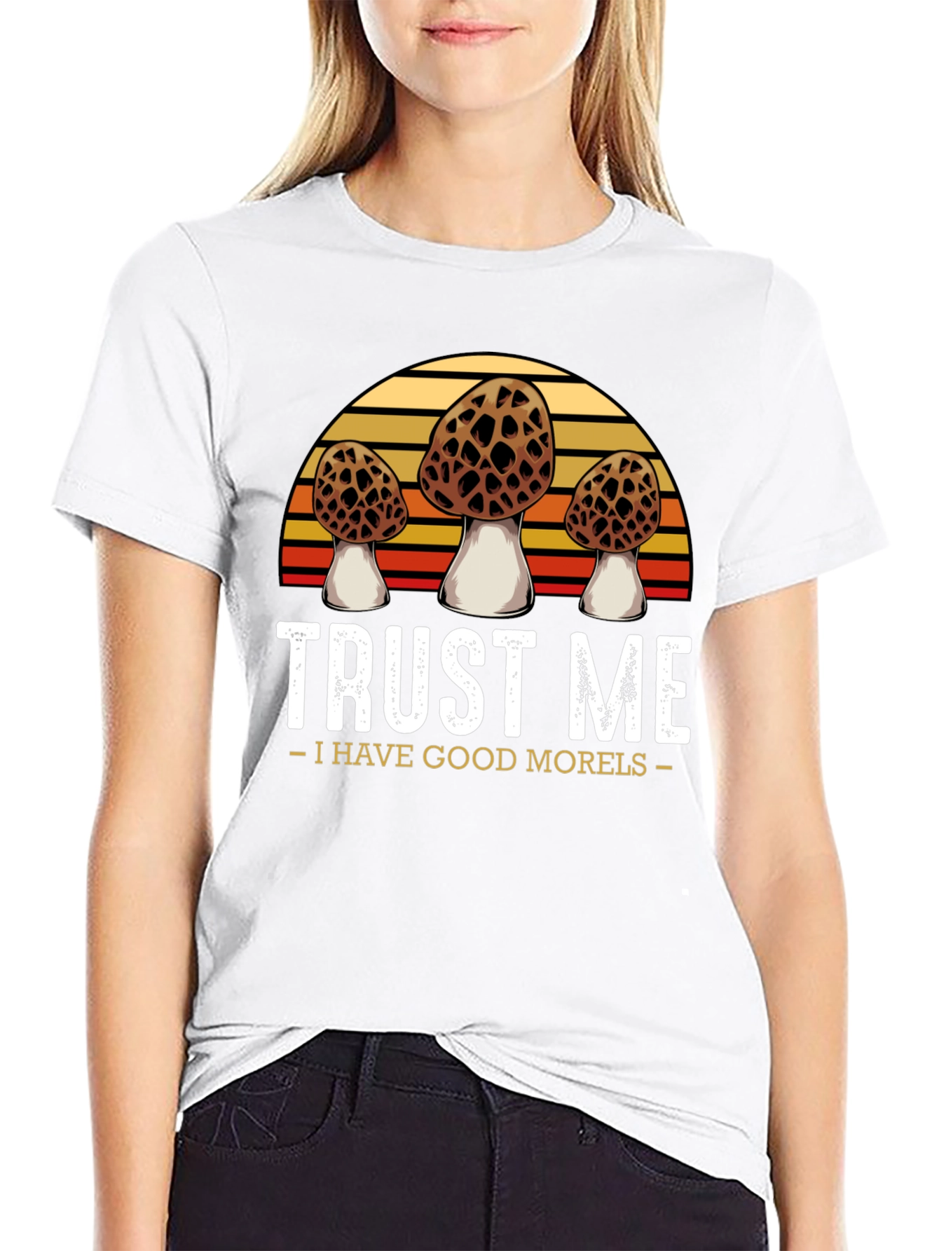 Black Trust Me I Have Good Morels T-Shirt view 9