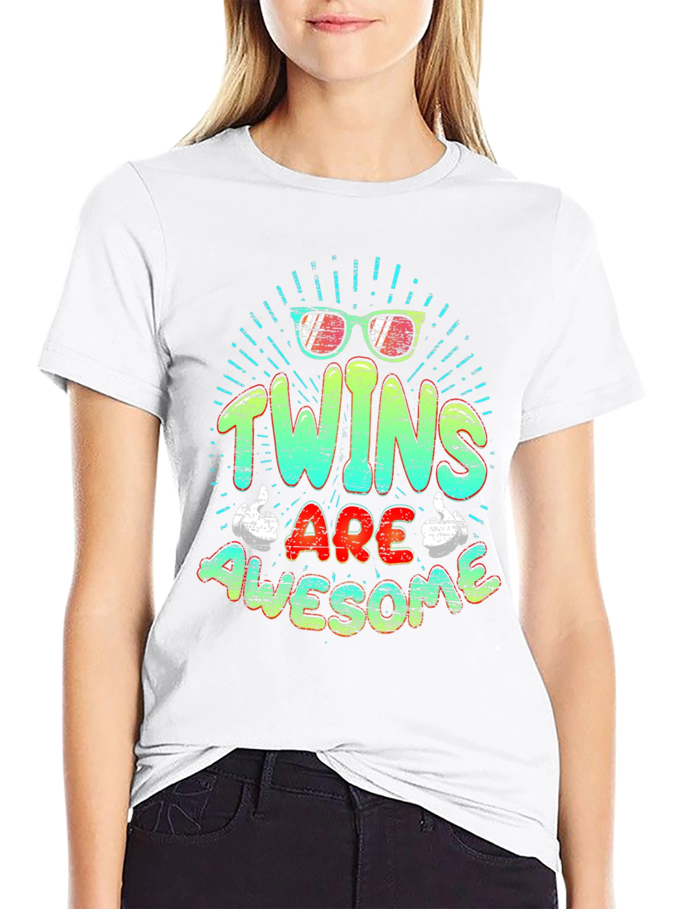 Black Twins Are Awesome Graphic T-Shirt view 9