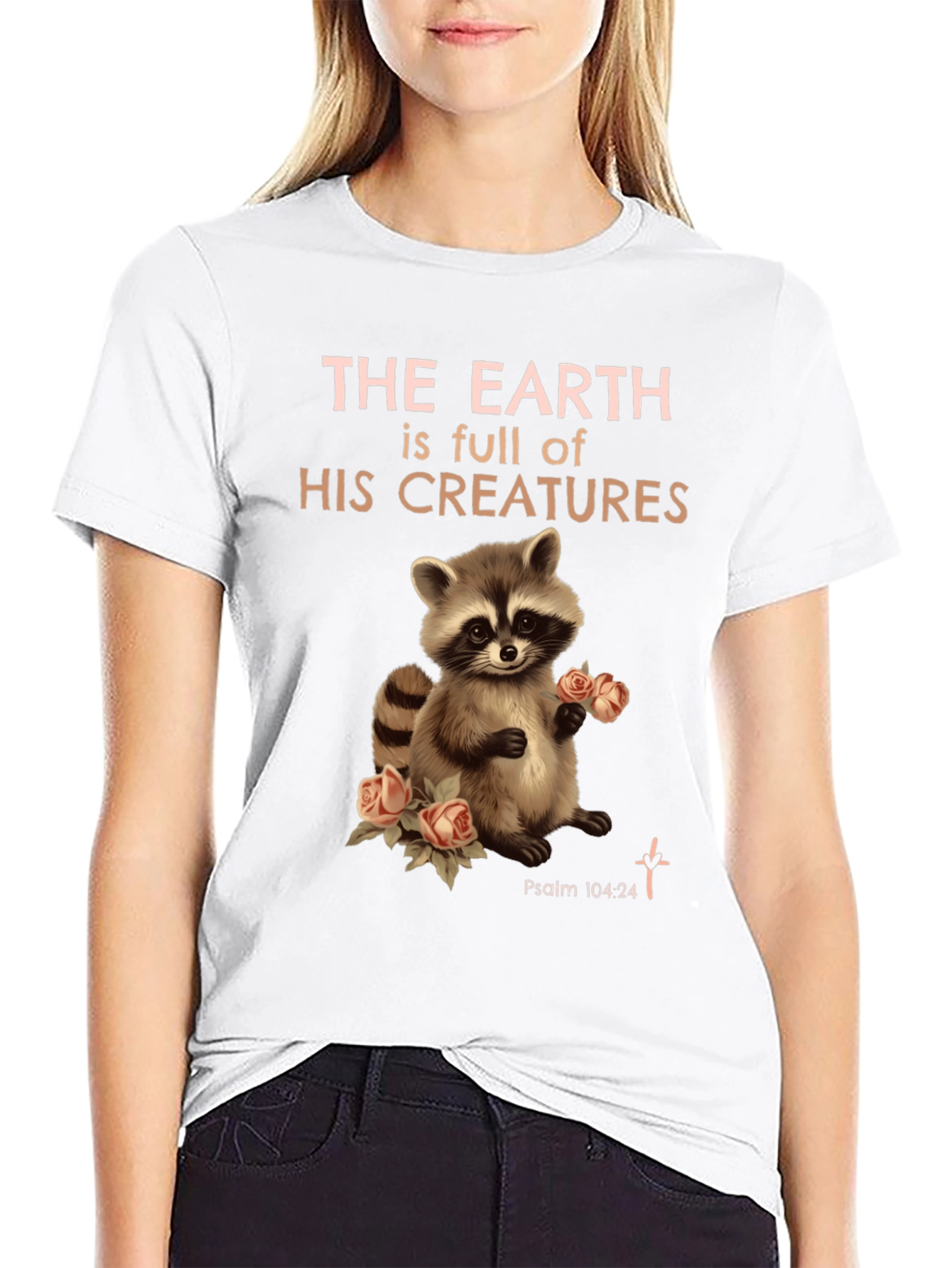 Black Earth's Creatures Raccoon Graphic Tee view 9