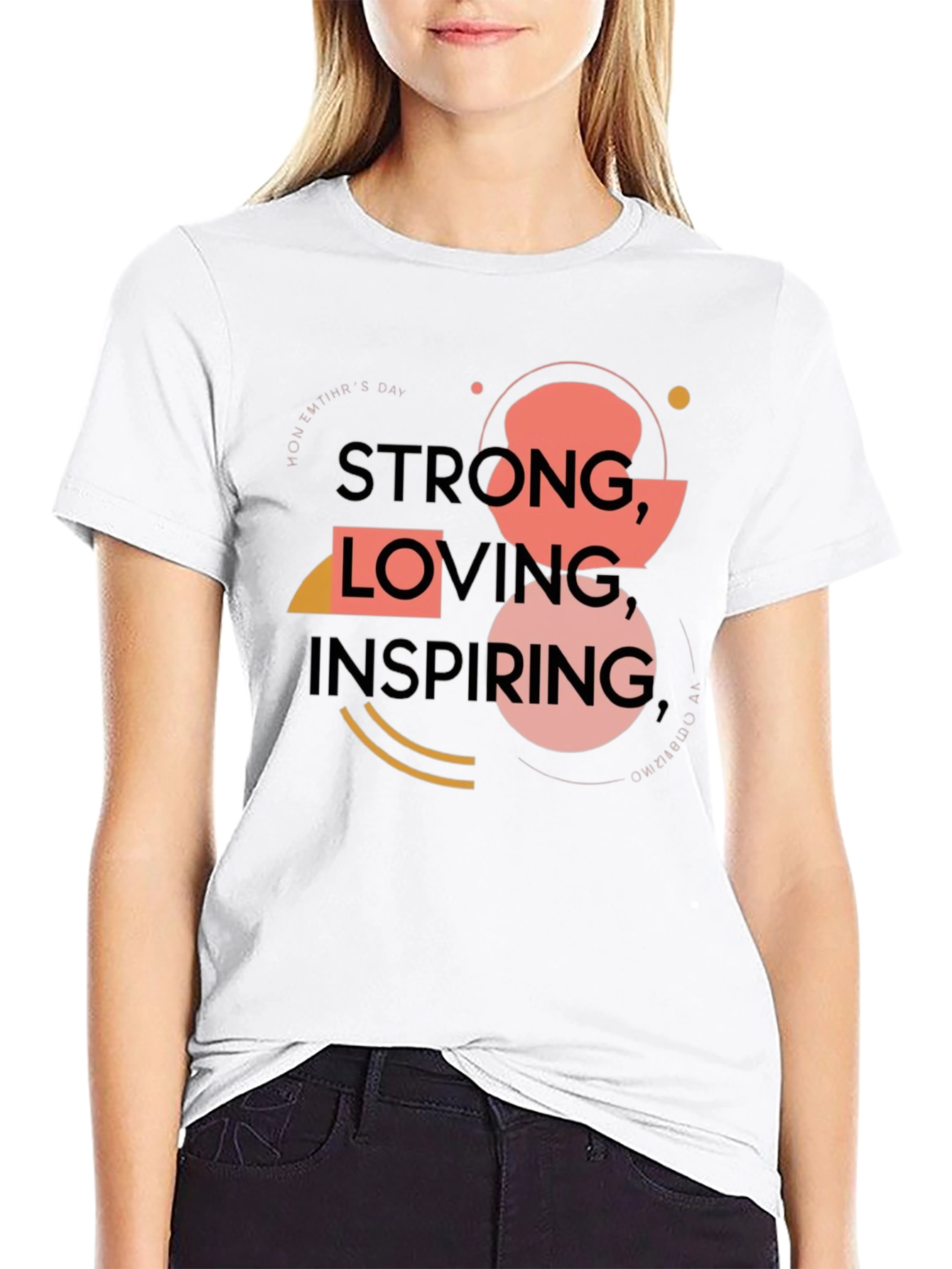 Black Strong, Loving, Inspiring T-Shirt view 9