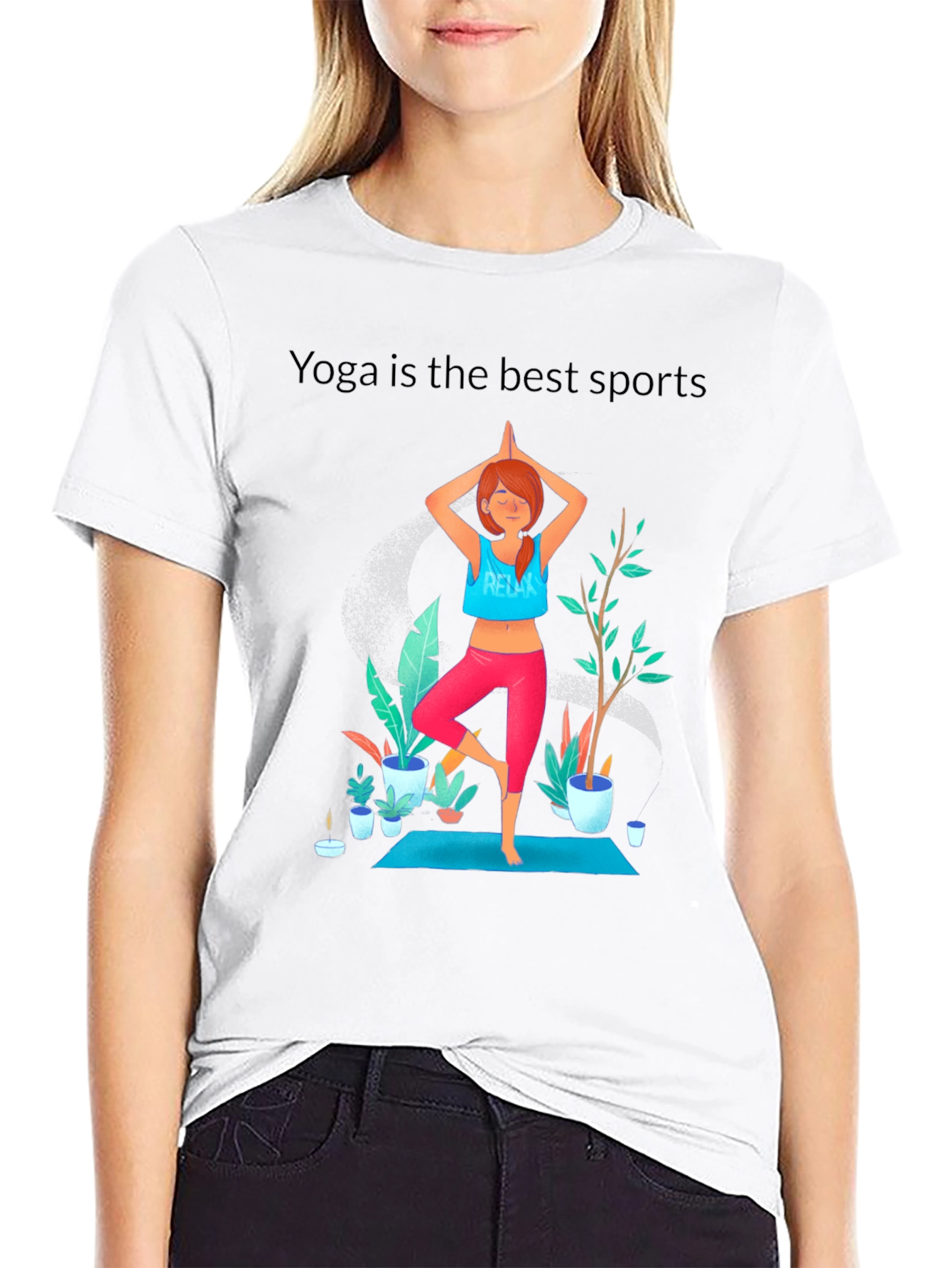 Black Yoga is the best Sports Unisex T-Shirt view 9