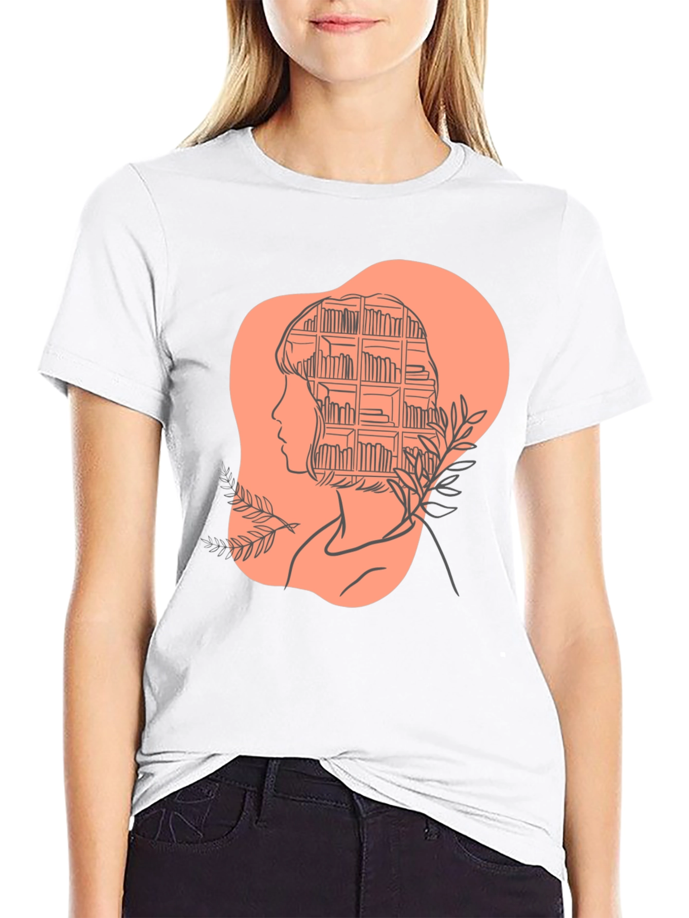 Black Book Lover Tee - Stylish Literary Mind T-Shirt view 9