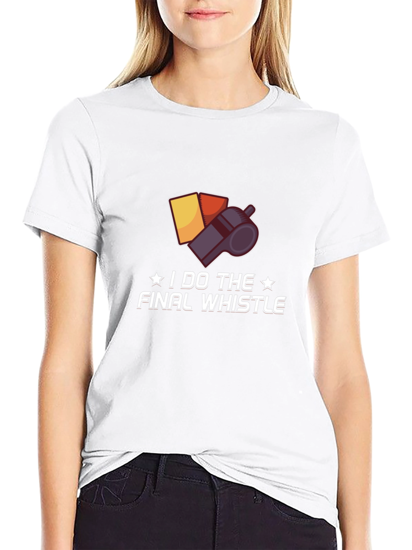 Black Final Whistle Referee T-Shirt view 9