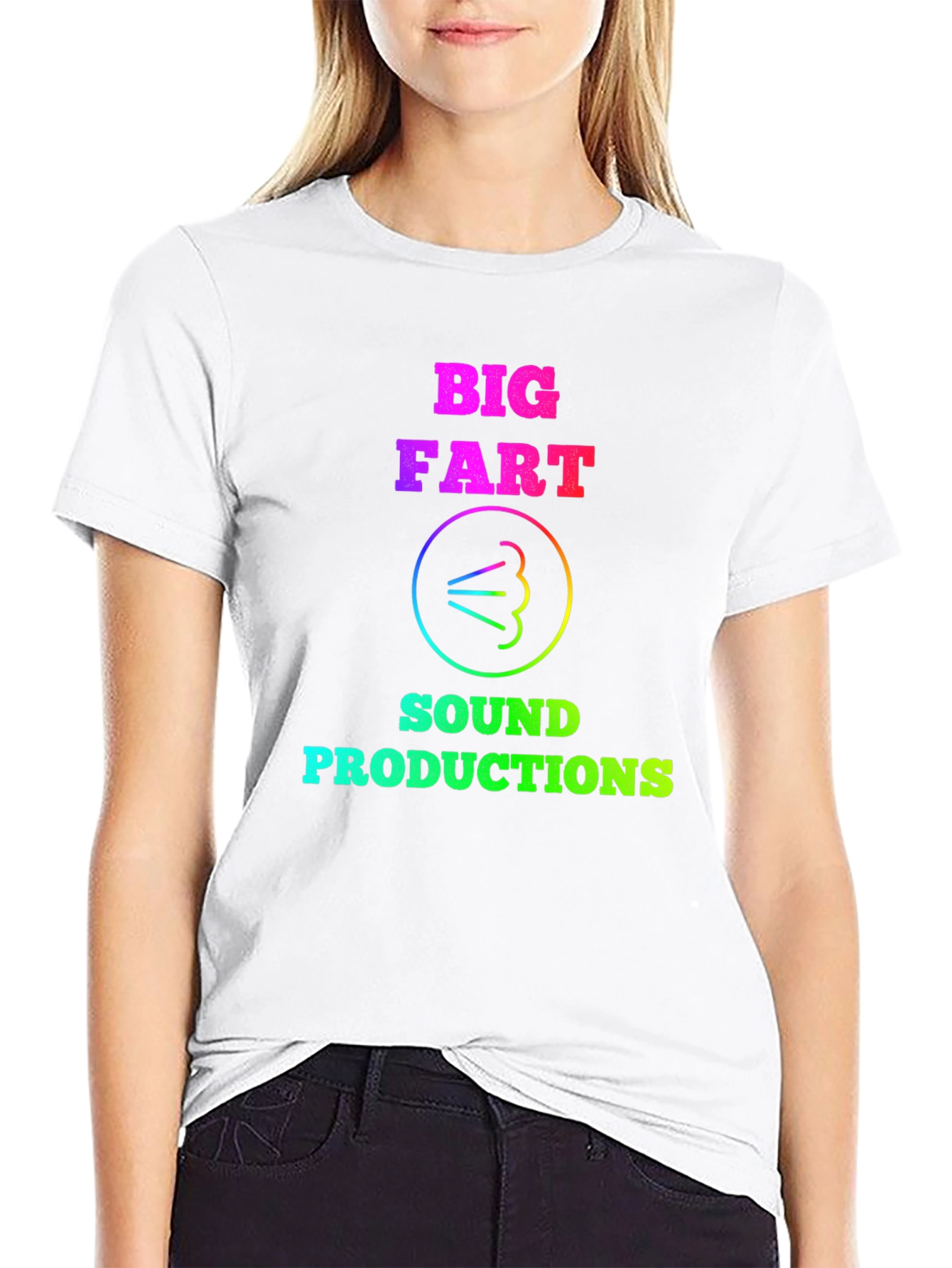 Black Big Fart Sound Productions Black Graphic Tee view 9